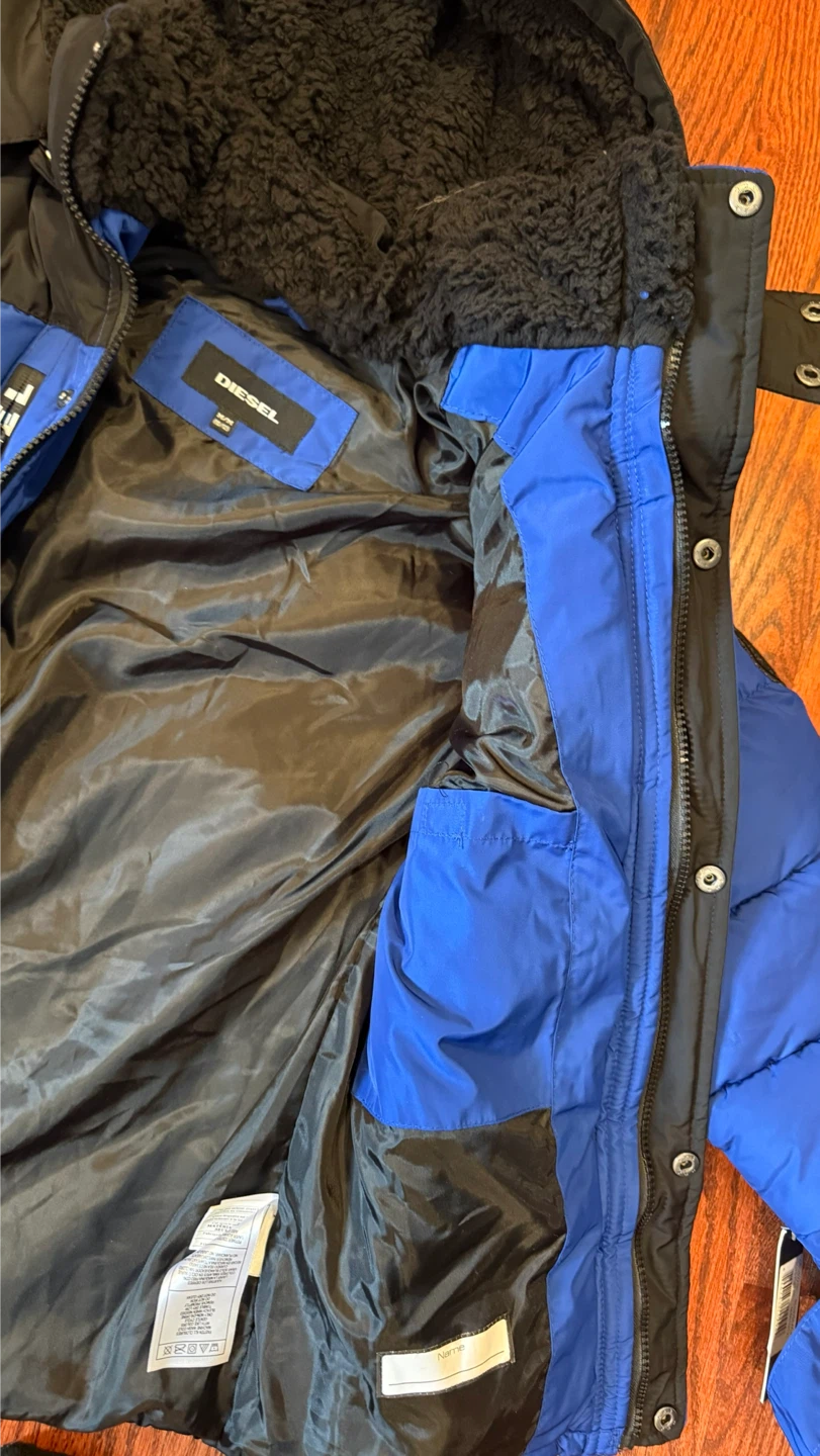 Diesel Puffer Jacket Blue/Black Size M/M (10/12) - photo 3
