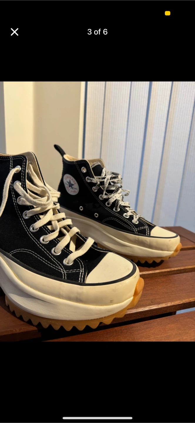 Converse x JW Anderson Run Star Hike Hi Sneakers Black - photo 3