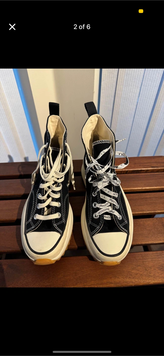 Converse x JW Anderson Run Star Hike Hi Sneakers Black - photo 2