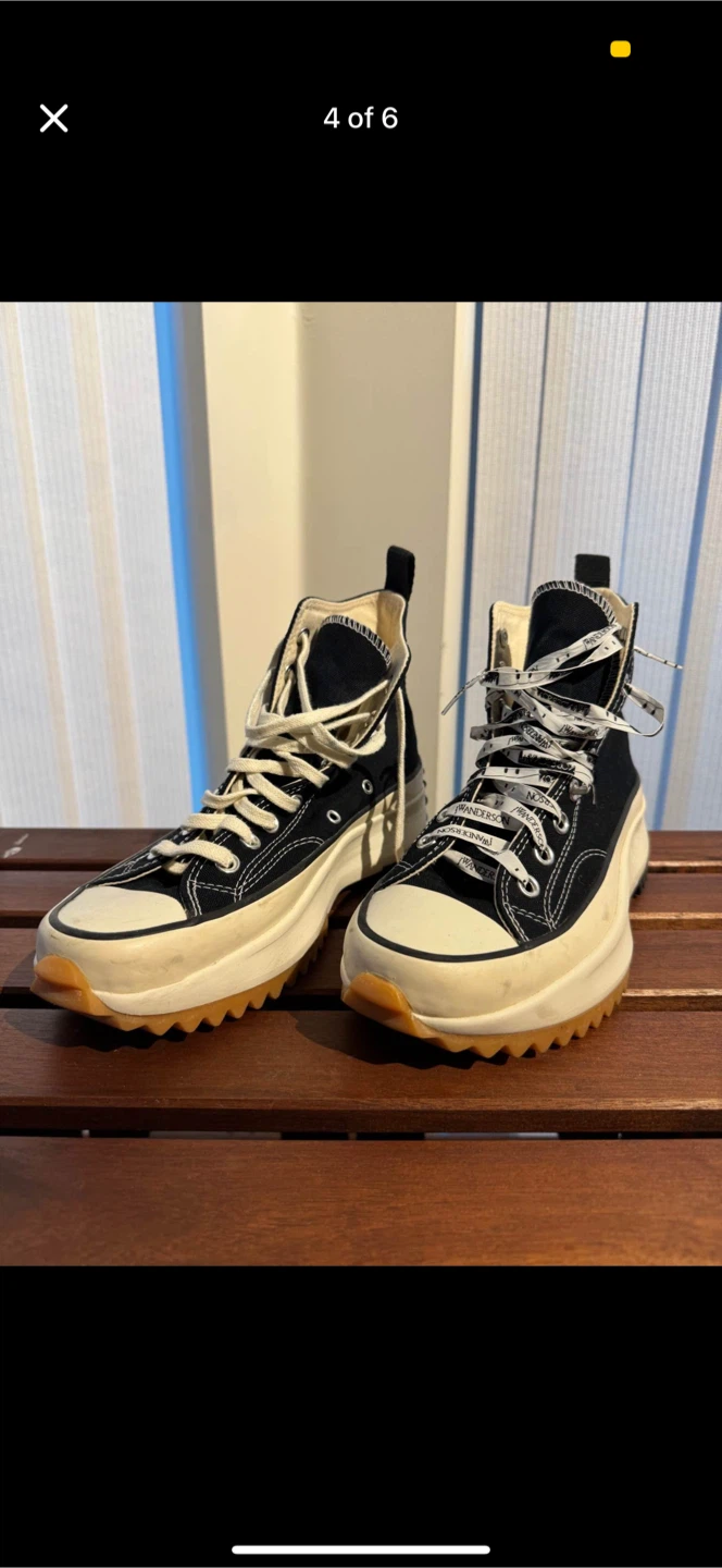Converse x JW Anderson Run Star Hike Hi Sneakers Black - photo 4