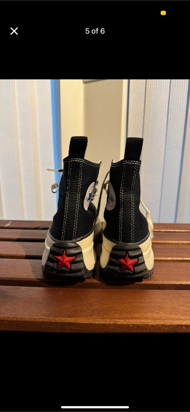Converse x JW Anderson Run Star Hike Hi Sneakers Black - photo 5