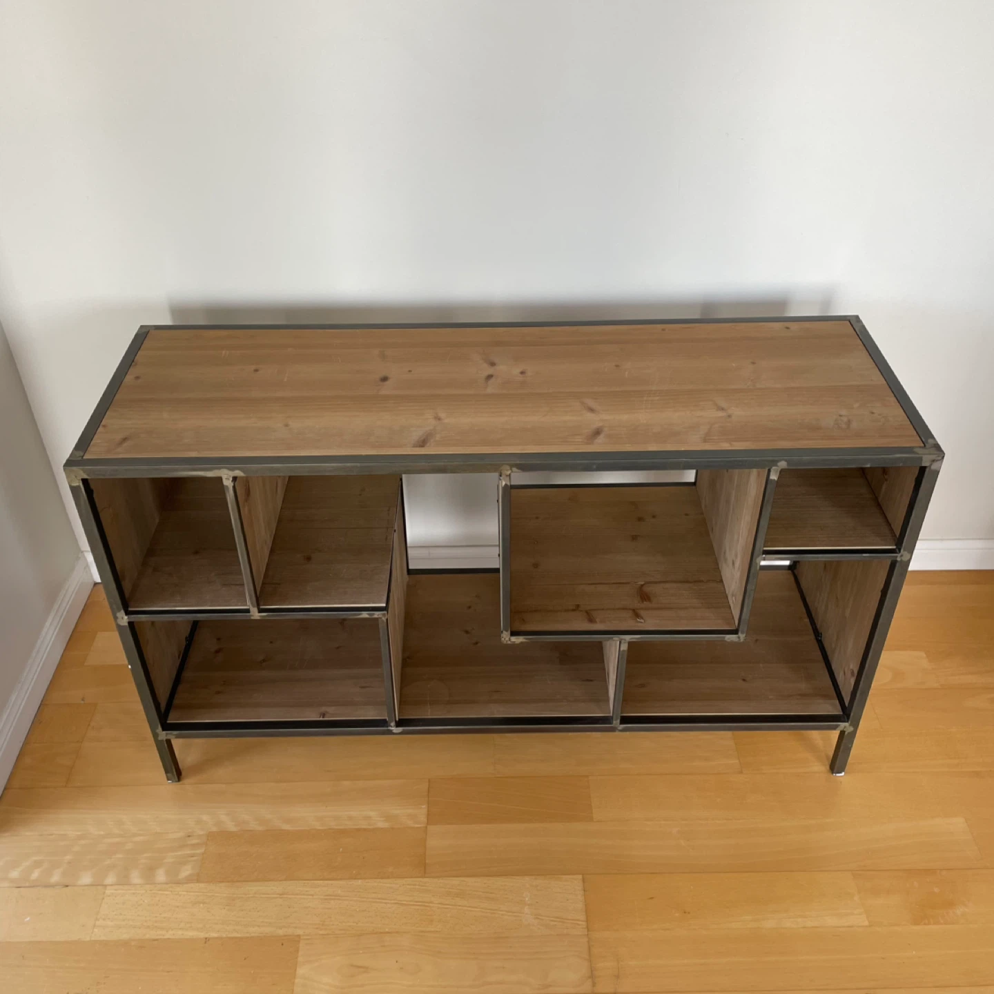 Unique Open Shelf Display Sideboard Table TV stand - photo 3