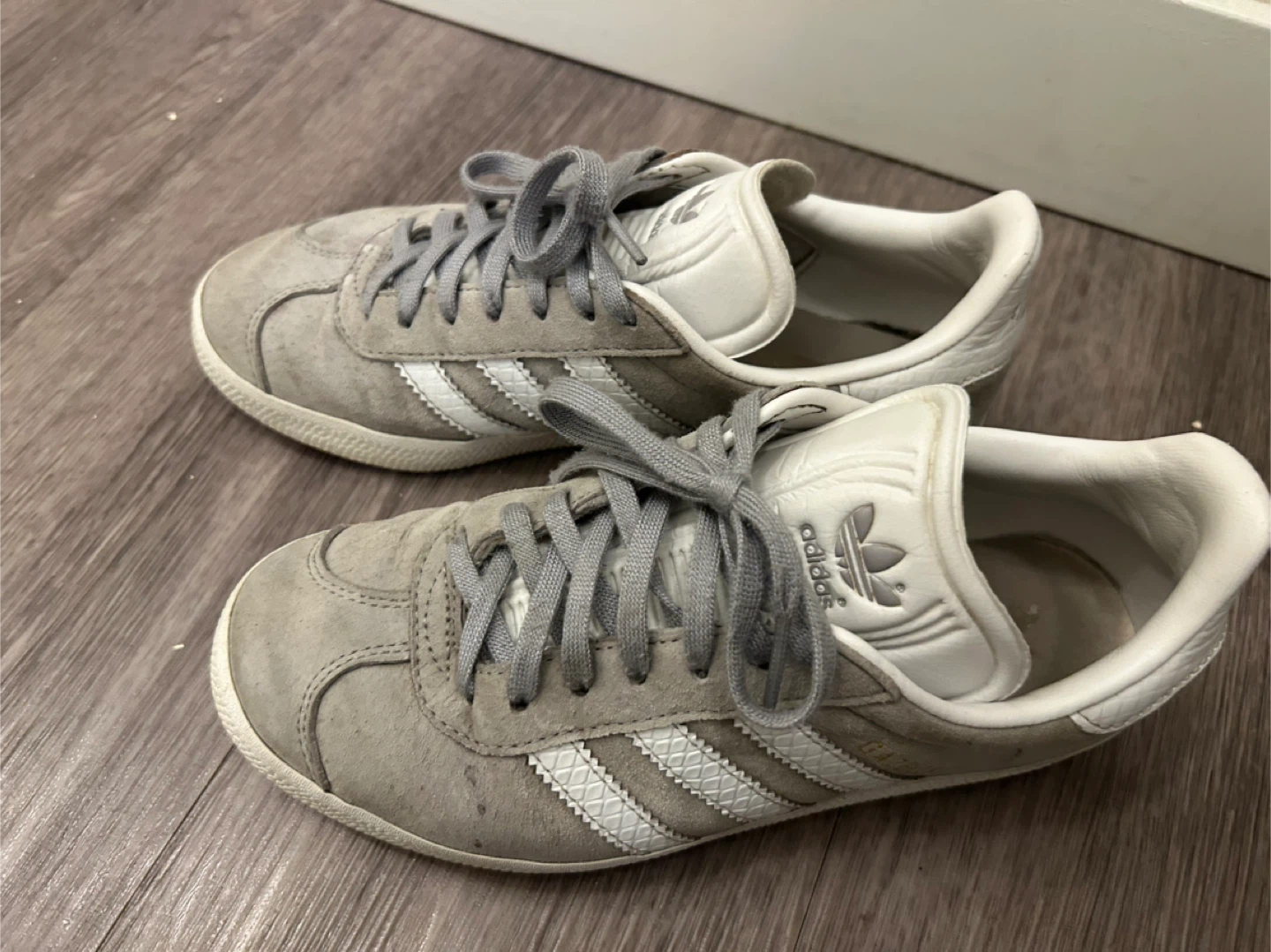 Adidas Gazelle Grey Suede Sneakers - Size 5 - photo 2