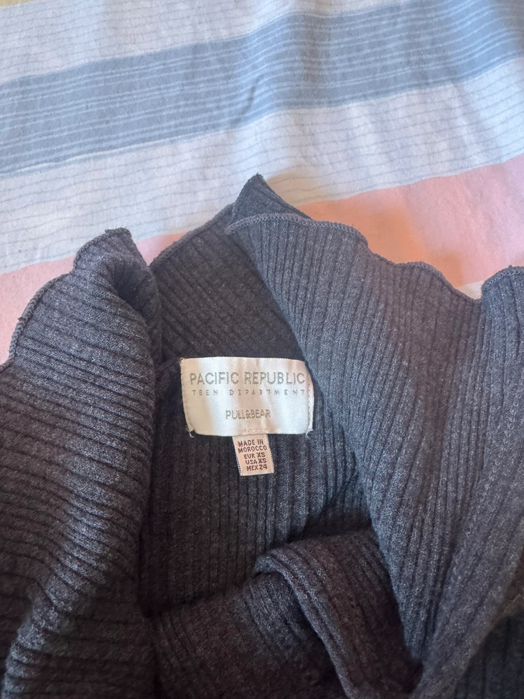 PULL&BEAR Grey Ribbed Cardigan - photo 2