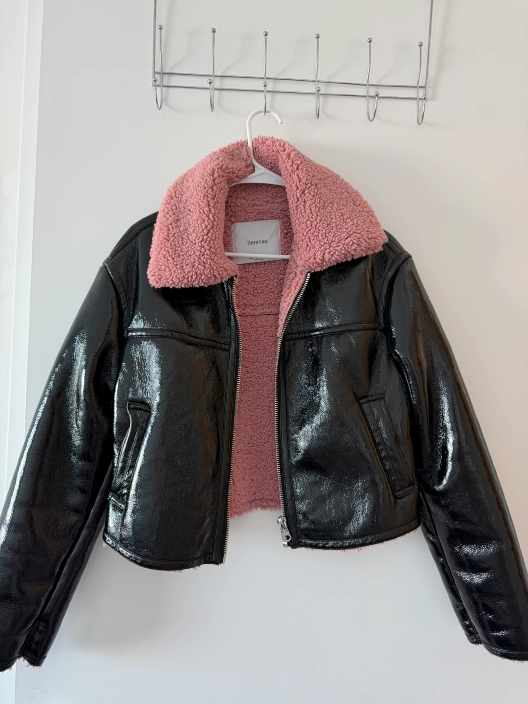 Bershka Black Faux Leather
