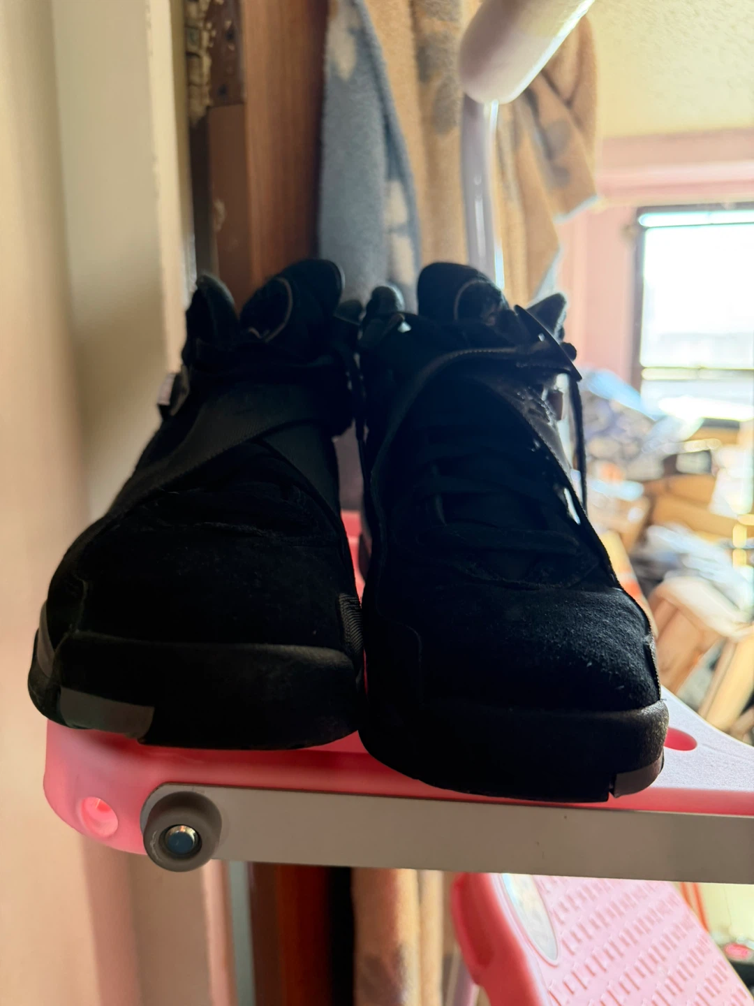 Air Jordan 8 Retro Men's Black Basketball Shoes - photo 2