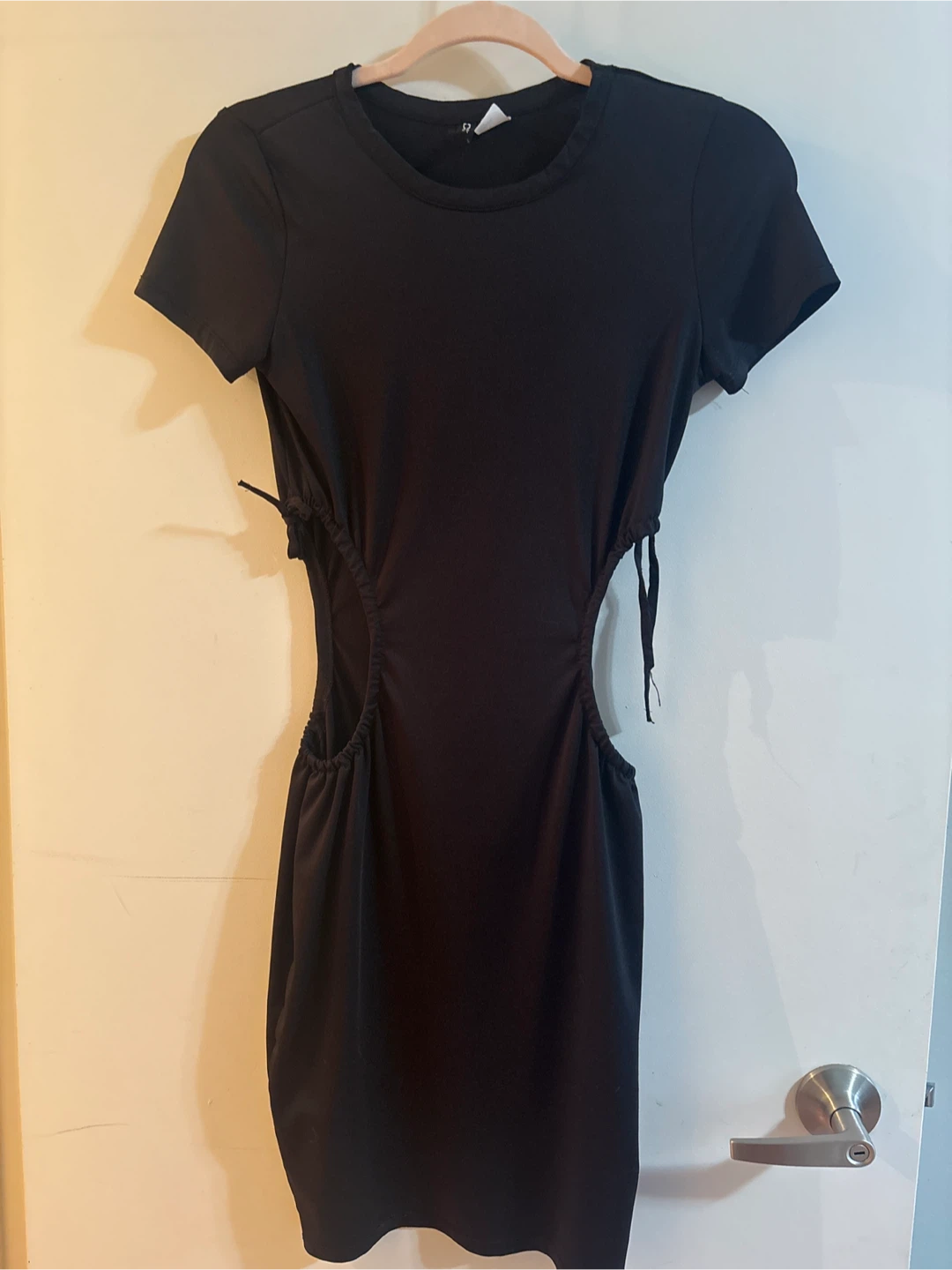 Black Cut-Out Side Dress