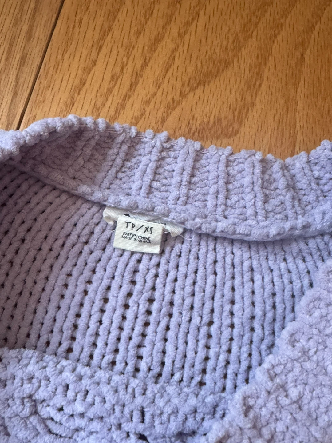Light Purple Cable Knit Sweater - TP/XS - photo 2