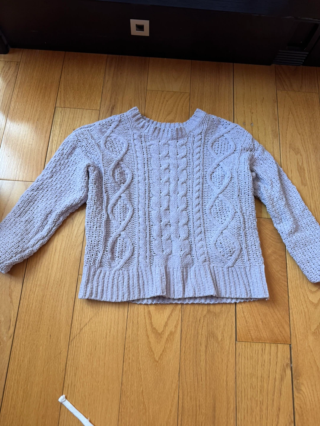 Light Purple Cable Knit Sweater - TP/XS
