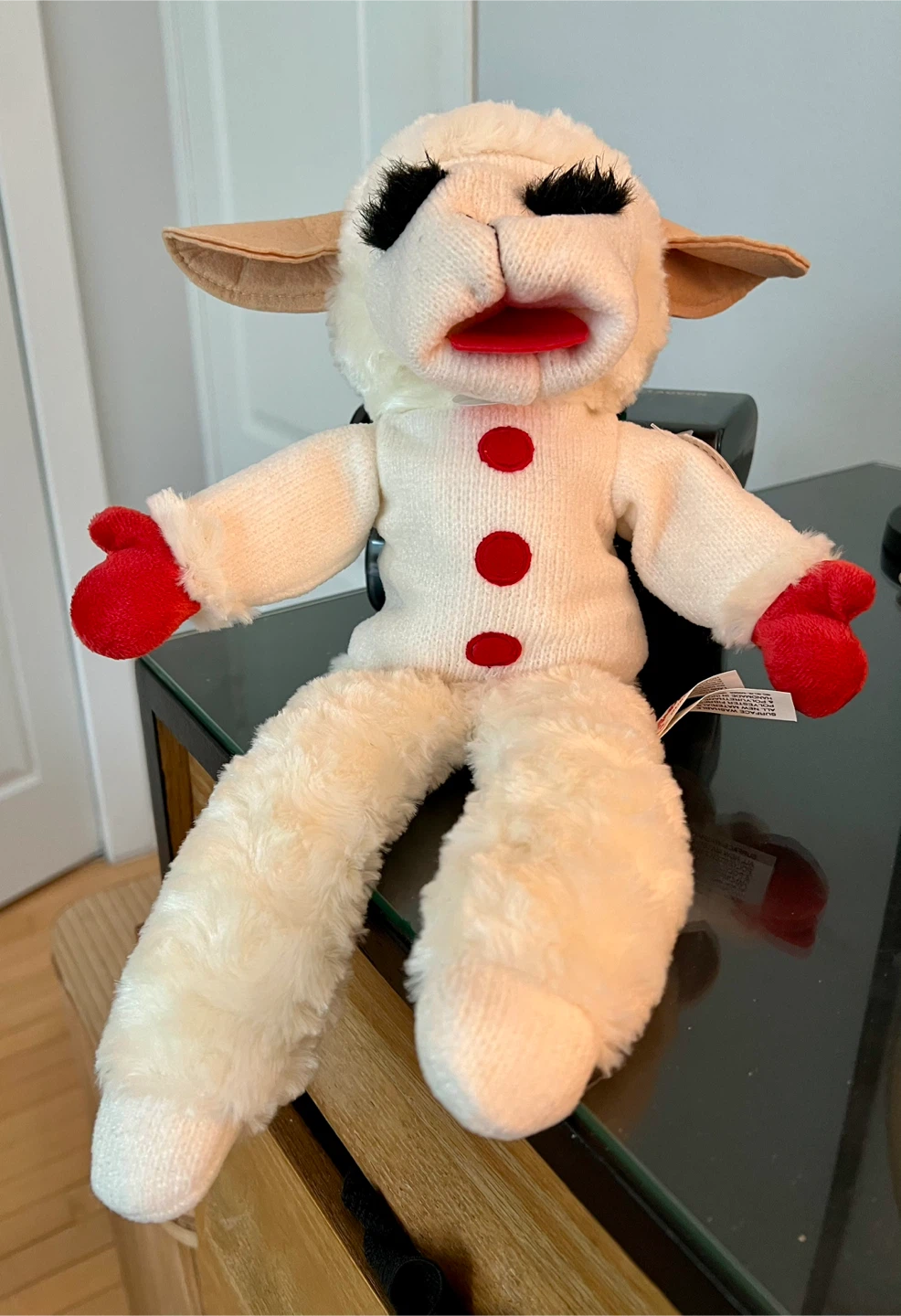 Lambchop Plush Puppet signed By Mallory Lewis
