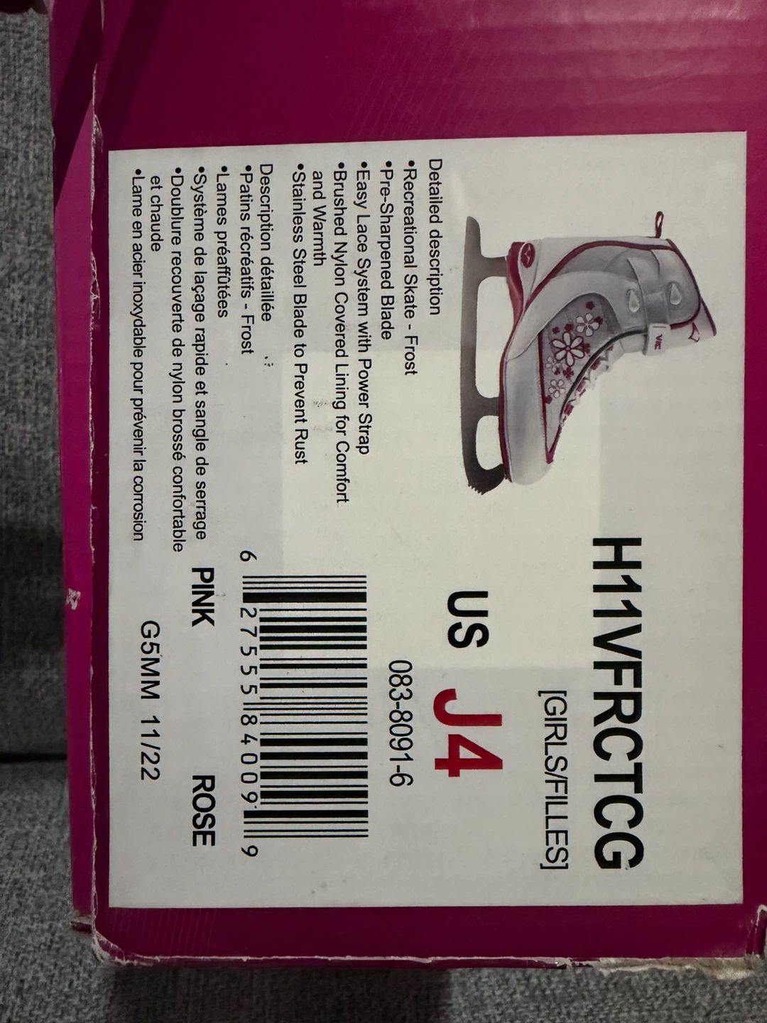 Kid's Recreational Ice Skates - Size J4 - photo 2