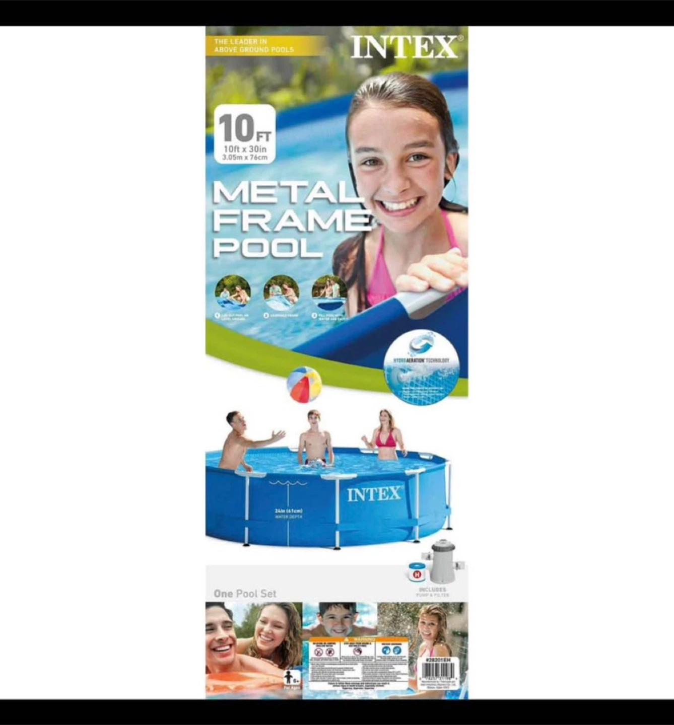 Intex 10ft x 30in Metal Frame Pool Set - photo 5