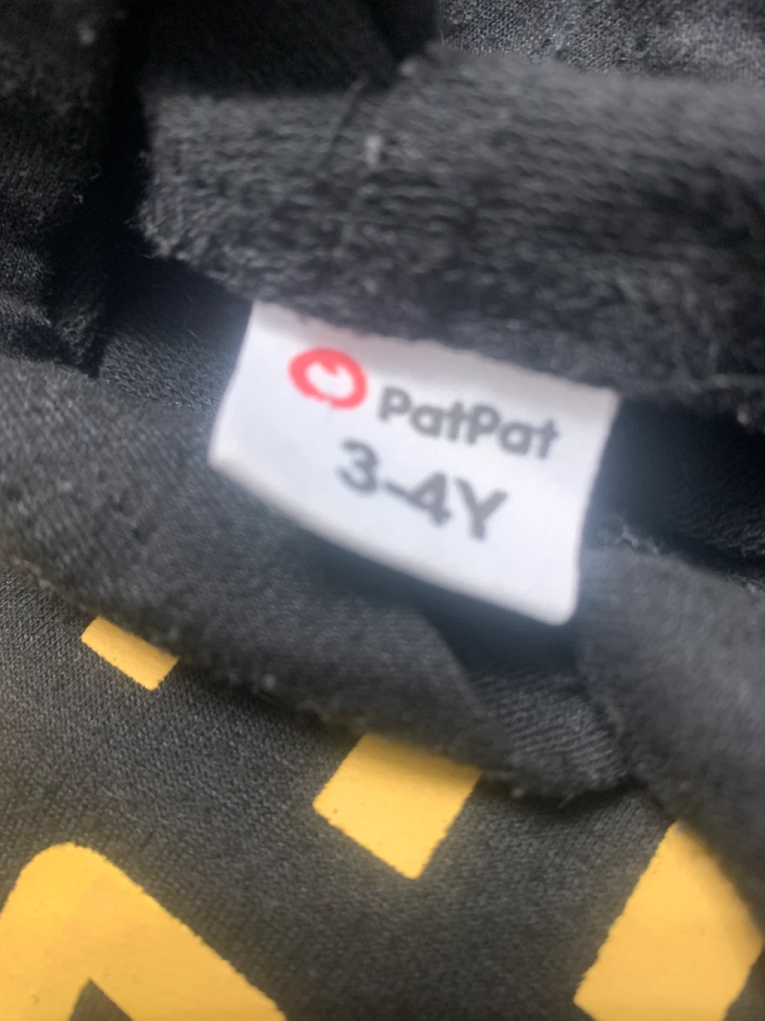 PatPat Kids Black "Mini Boss" Hoodie Dress - Size 3-4Y - photo 3