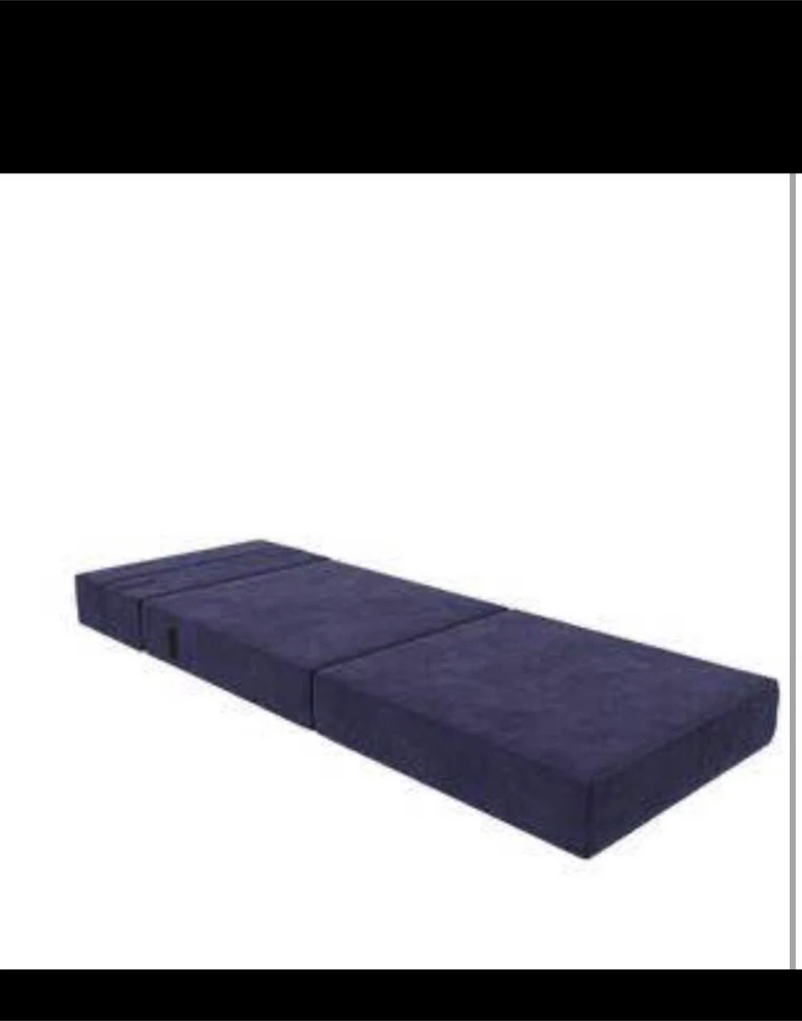 Dark Blue Foldable Foam Mattress/Chair - photo 4