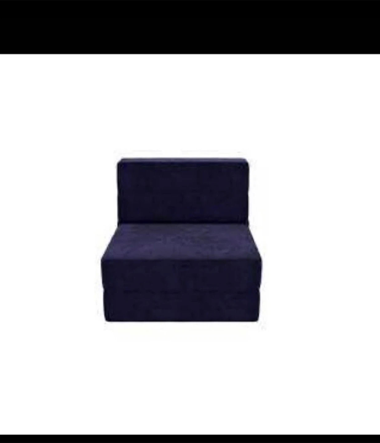 Dark Blue Foldable Foam Mattress/Chair