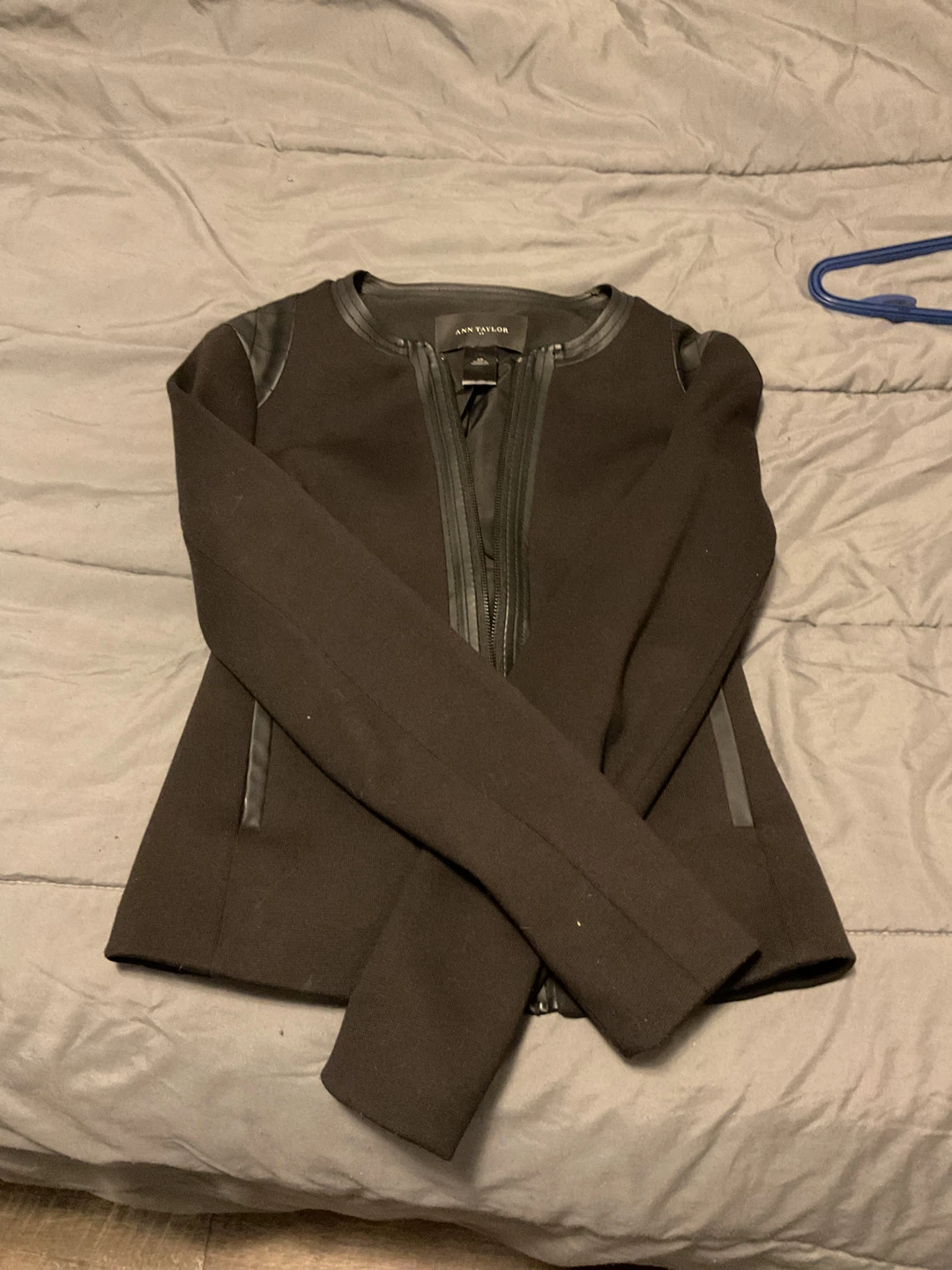 Ann Taylor Black Zipper Jacket XS