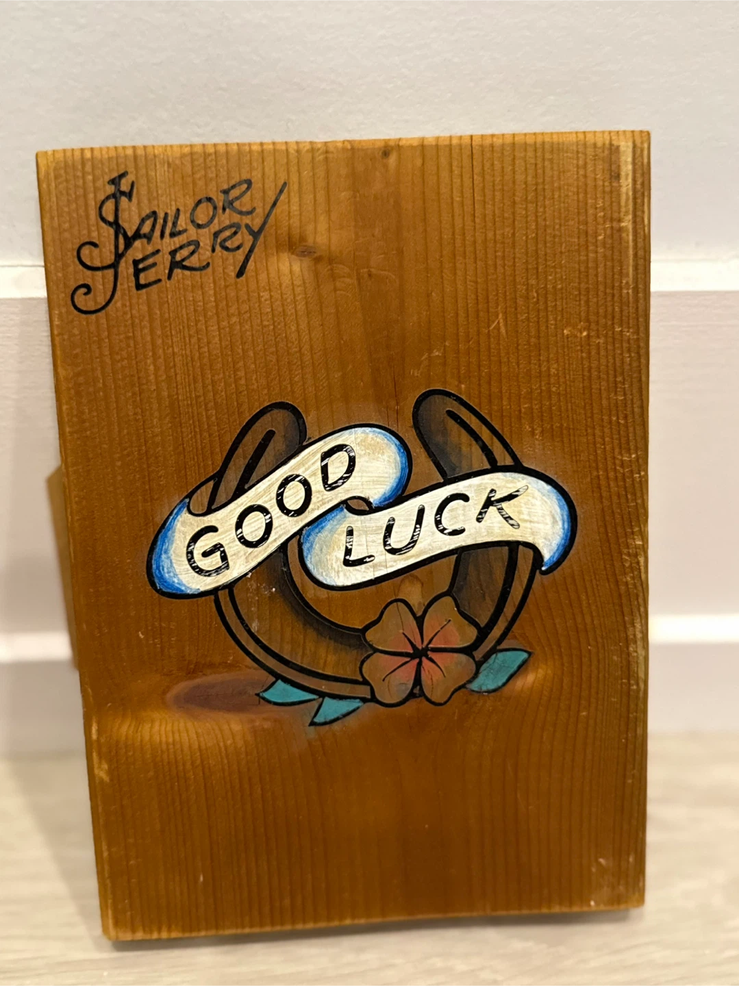 Sailor Jerry Inspired Wood Art Plaque Set
