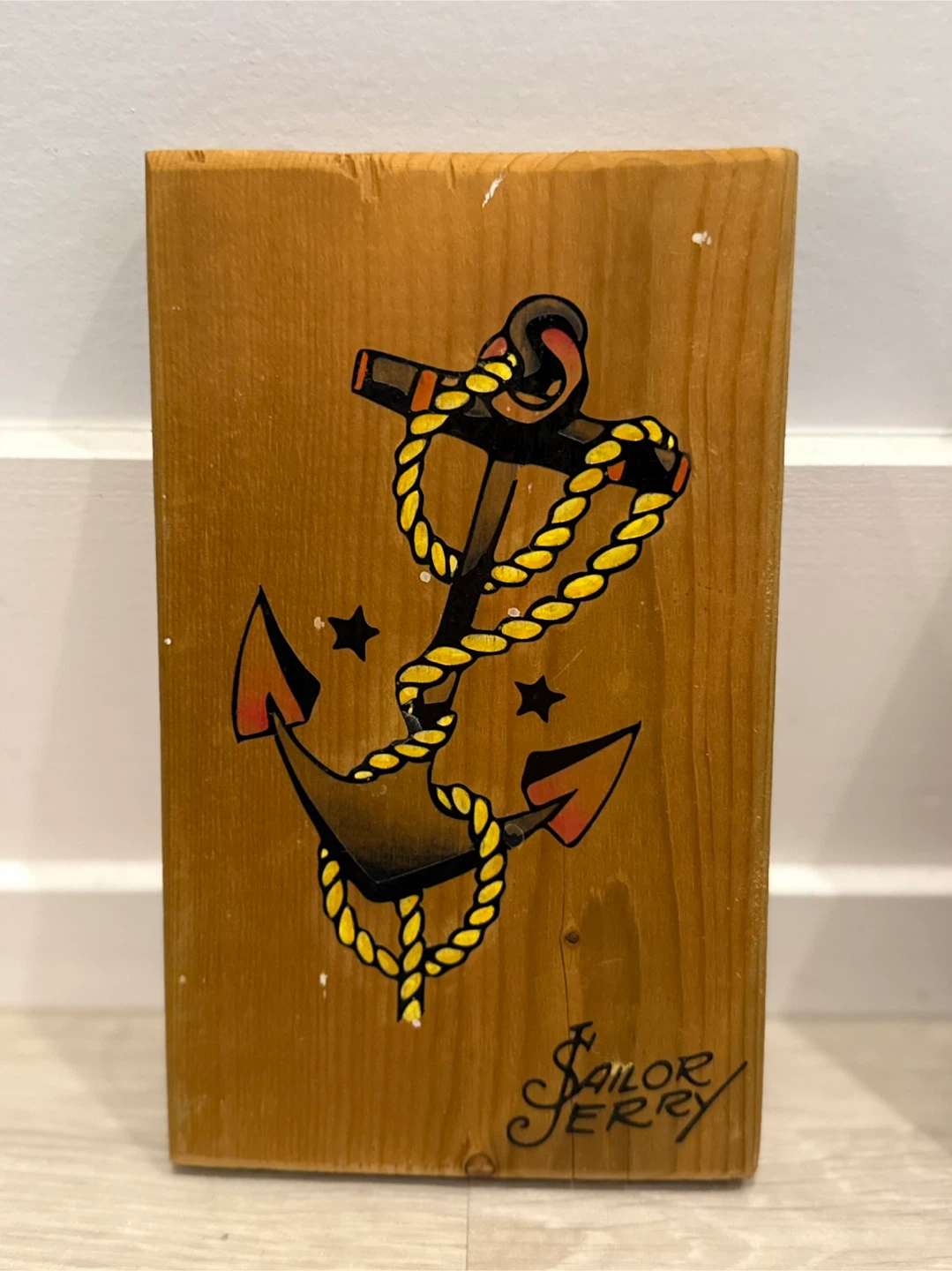 Sailor Jerry Inspired Wood Art Plaque Set - photo 3