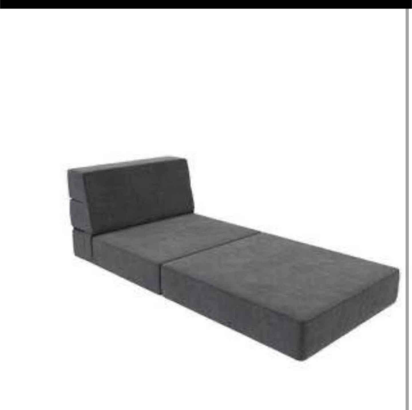 Grey Foldable Sofa Bed Chair - photo 5