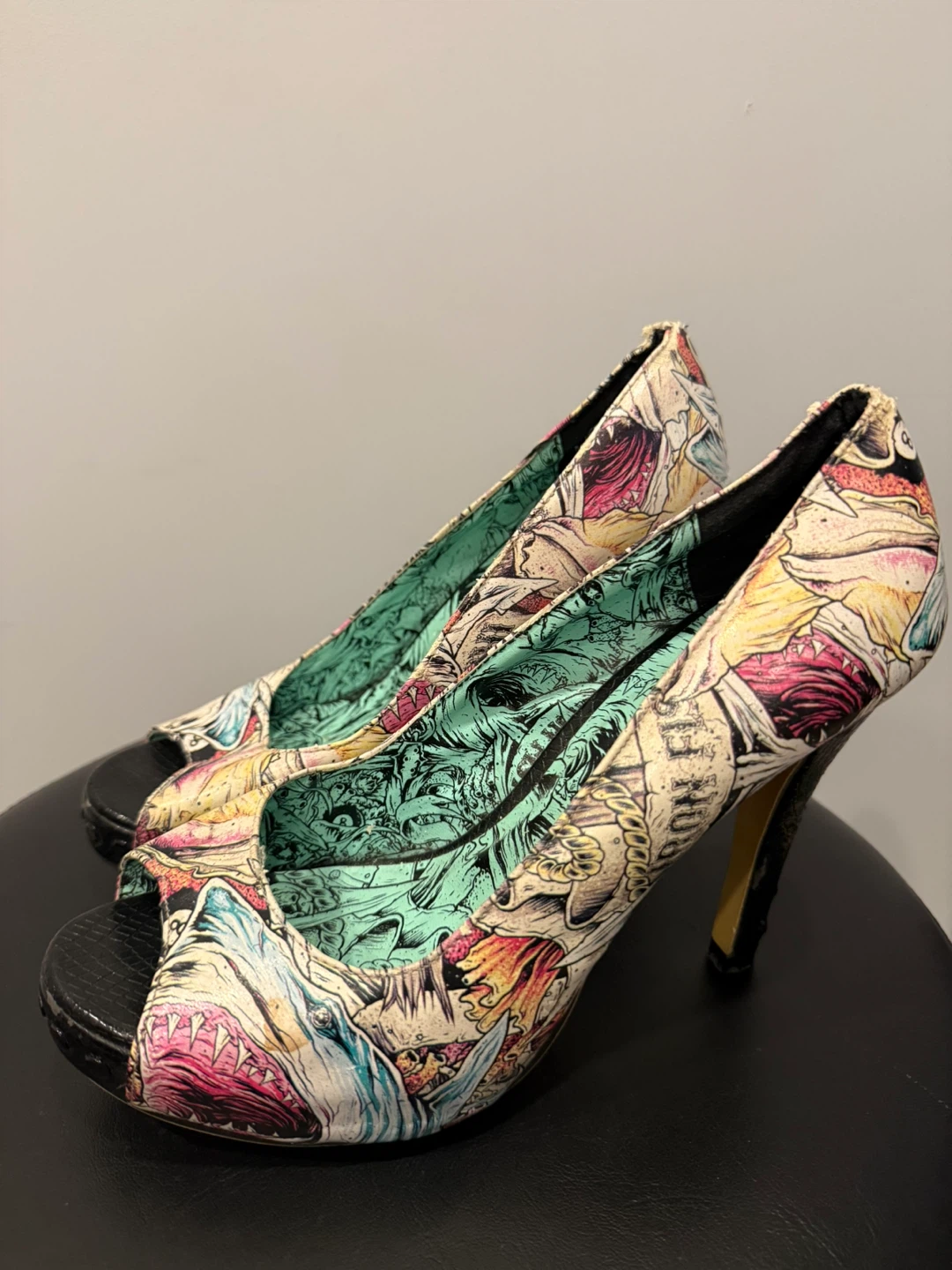Iron Fist Peep Toe Heels
