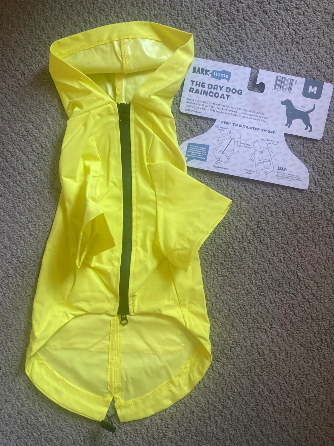Dog rain coat - never used - photo 2