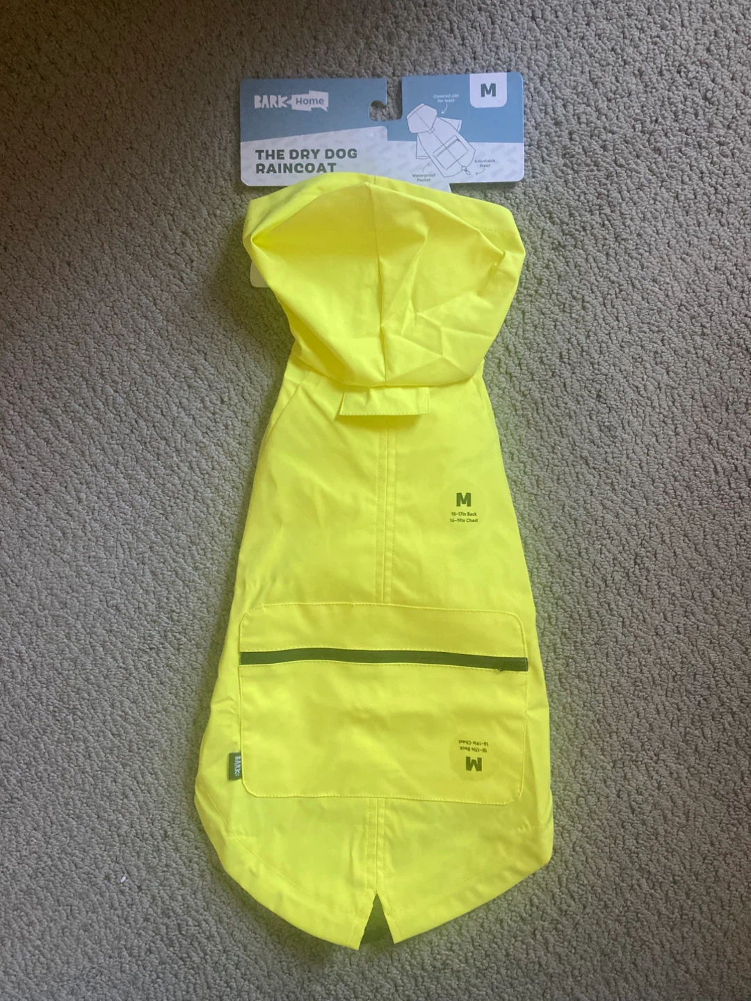 Dog rain coat - never used
