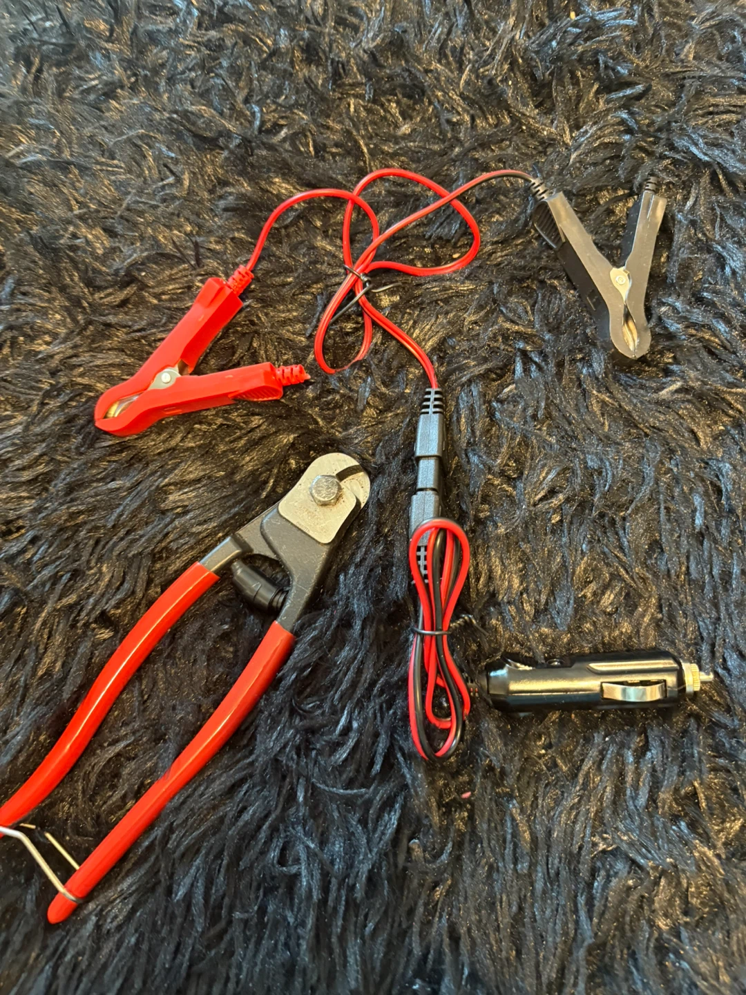 Battery Terminal Crimper Tool with Power Adapter and Clamps - photo 3