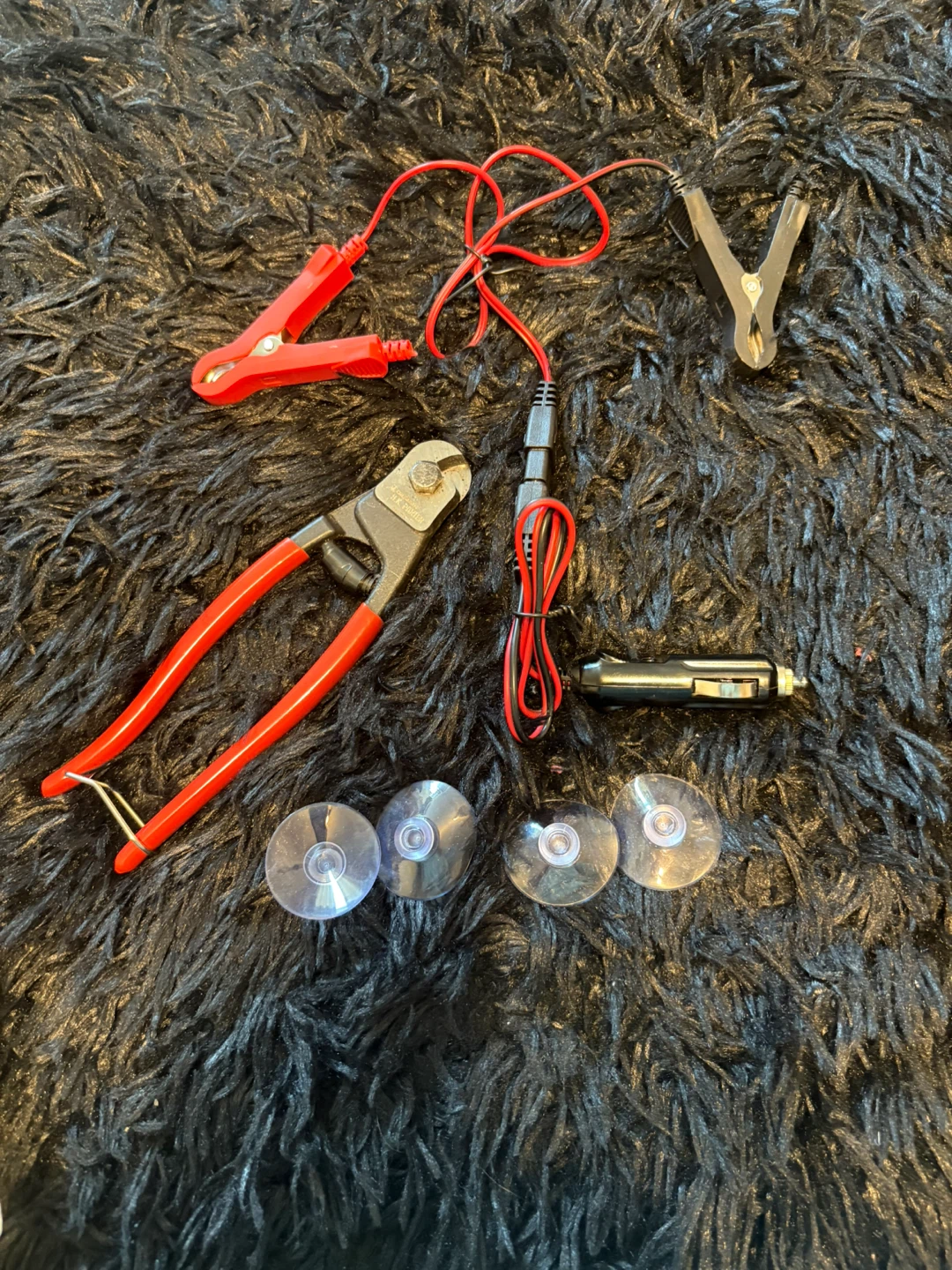 Battery Terminal Crimper Tool with Power Adapter and Clamps - photo 4