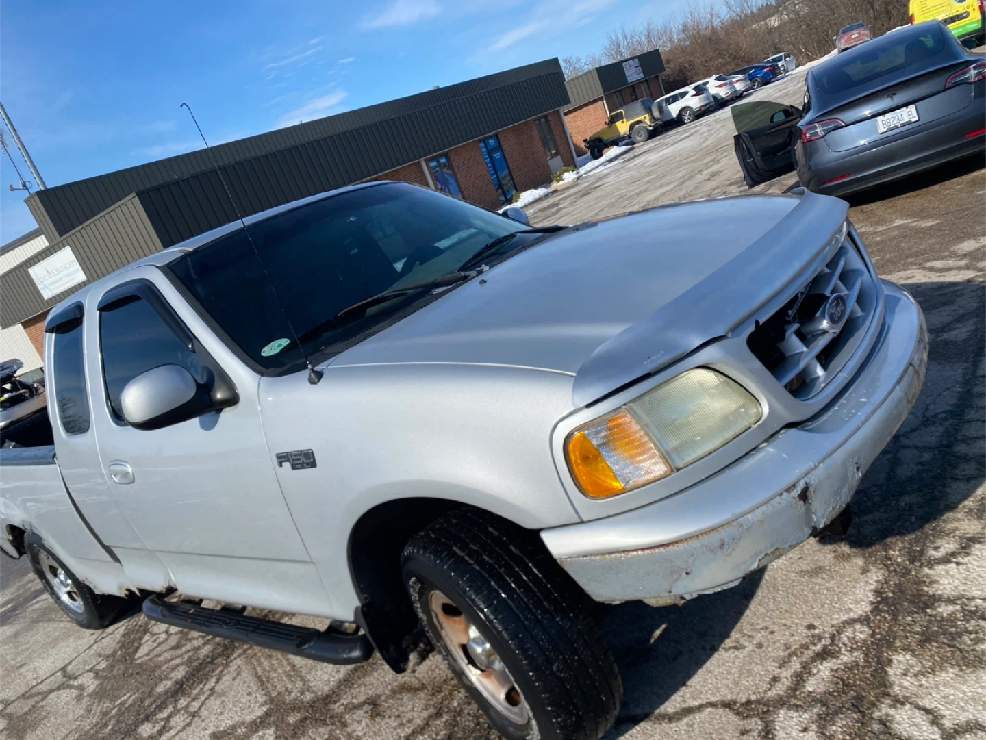 Silver Ford F-150 Pickup Truck