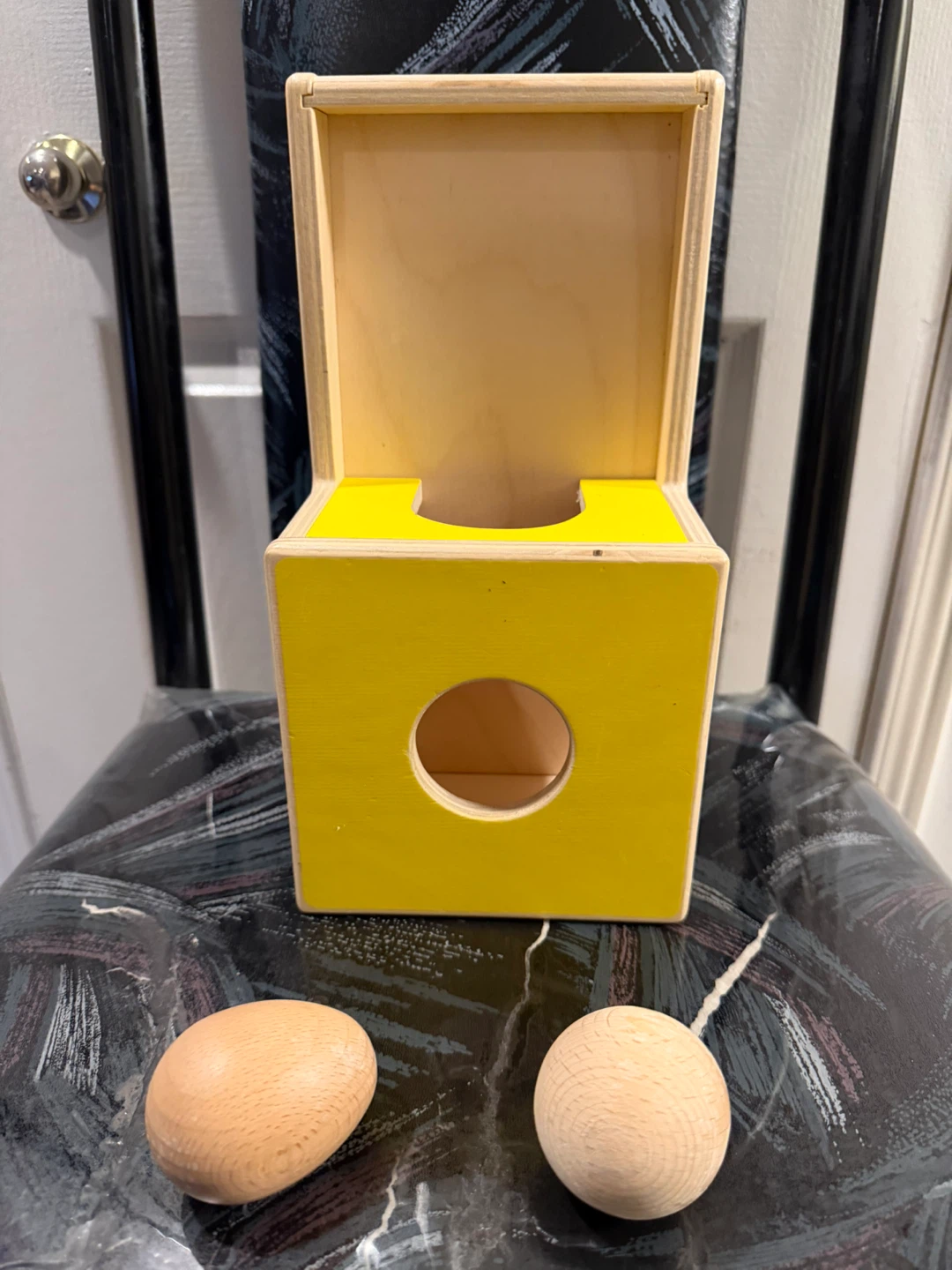 Lovevery Wooden Box Toy with Balls