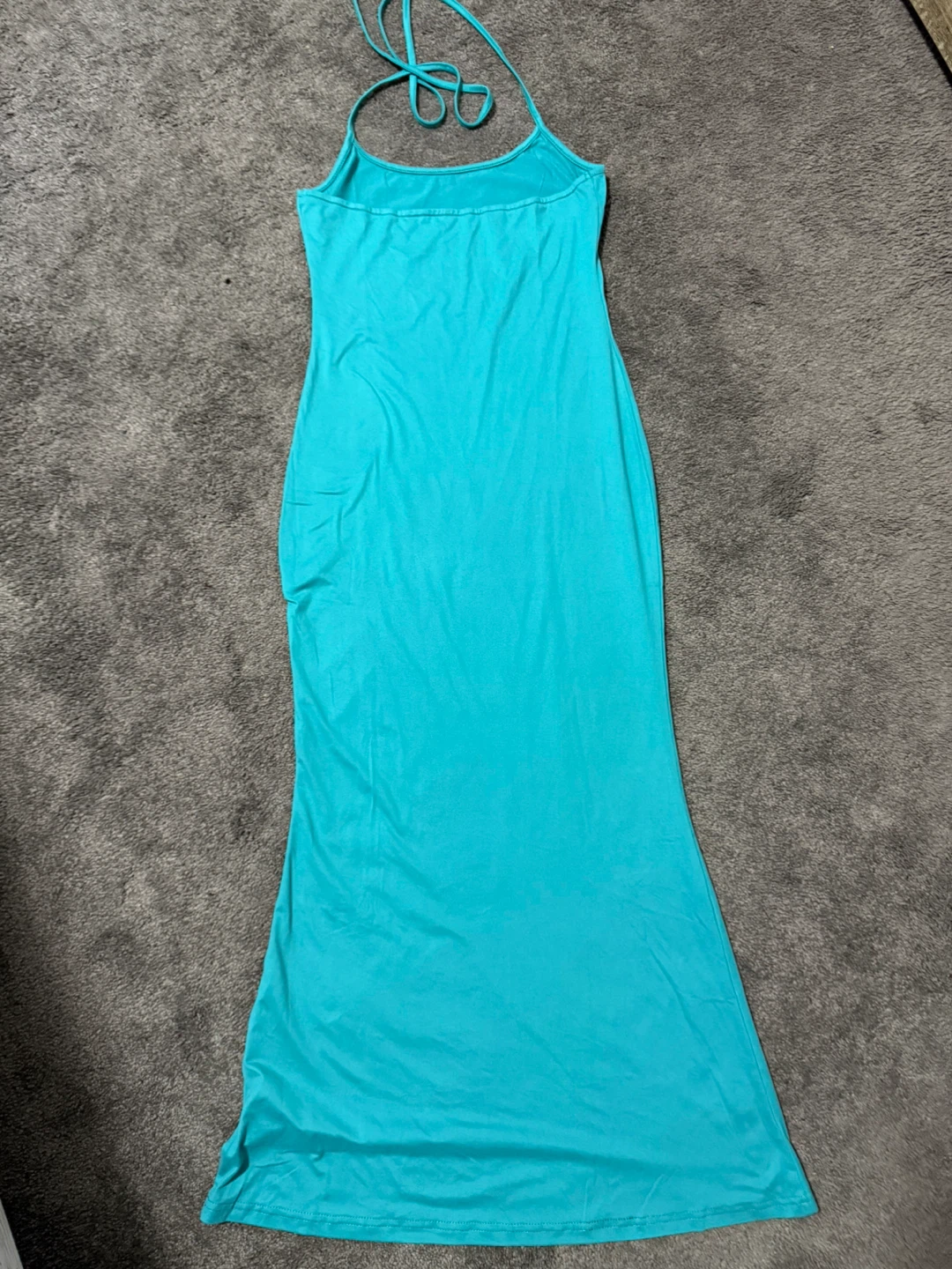 SHEIN Halter Maxi Dress