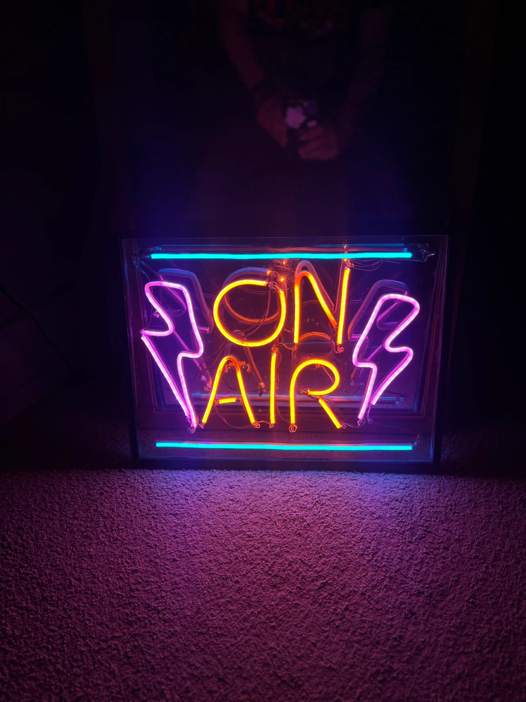 On Air LED Sign with Lightning Bolts - photo 4