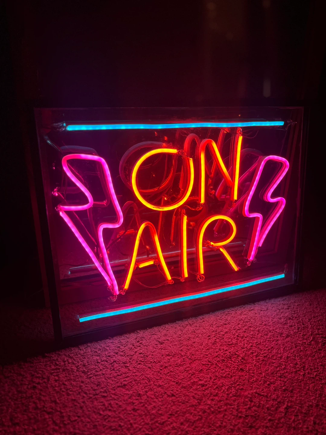On Air LED Sign with Lightning Bolts - photo 2