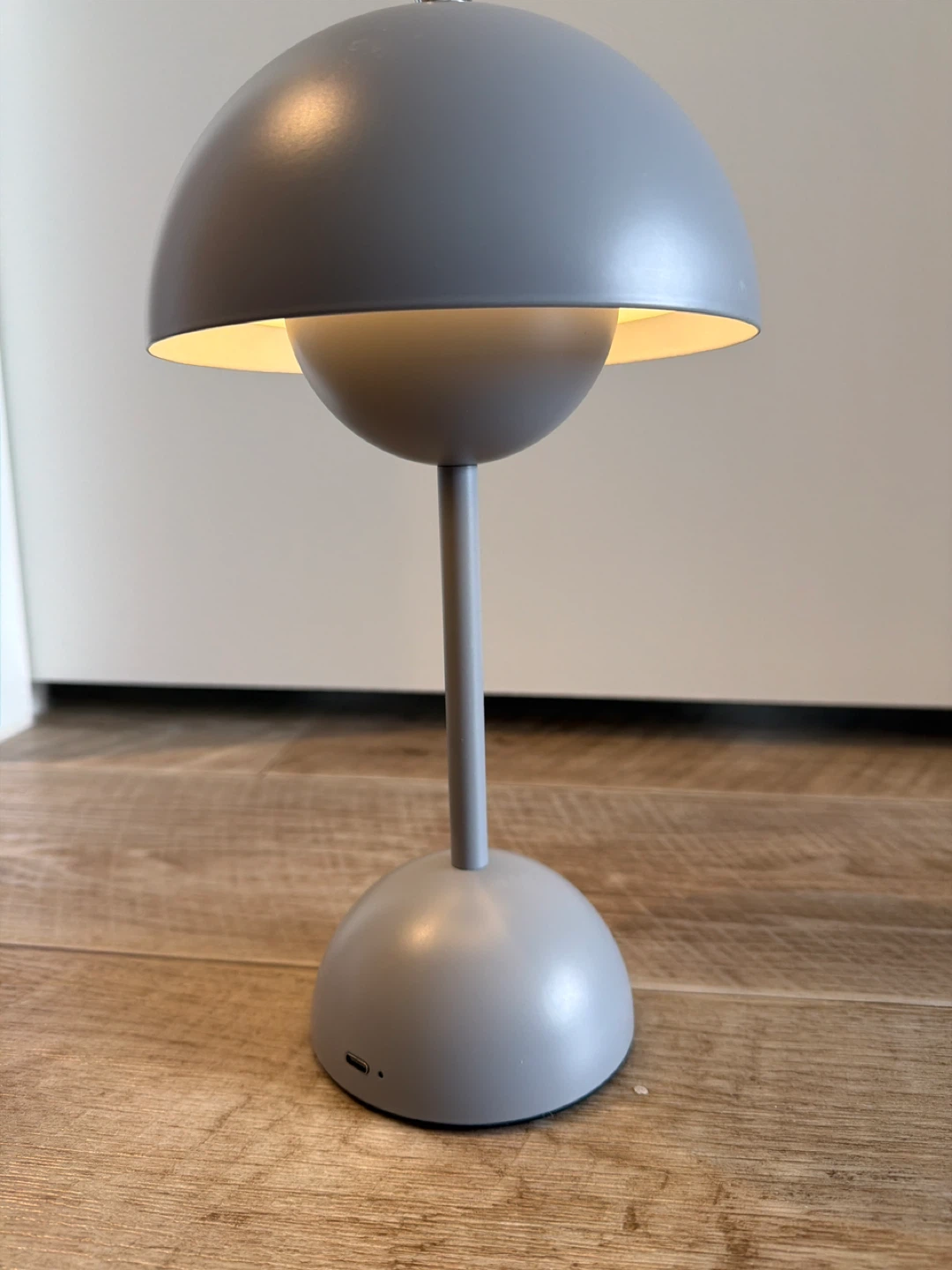 Grey Mushroom Lamp