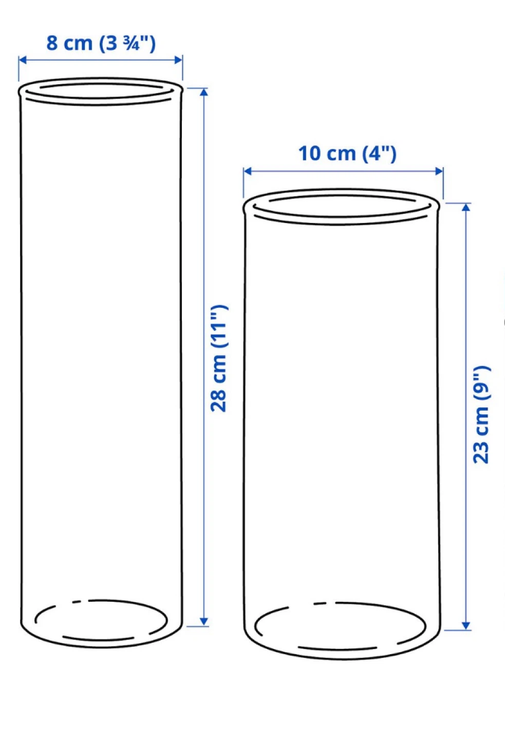 18 IKEA Glass Vases Set - photo 2