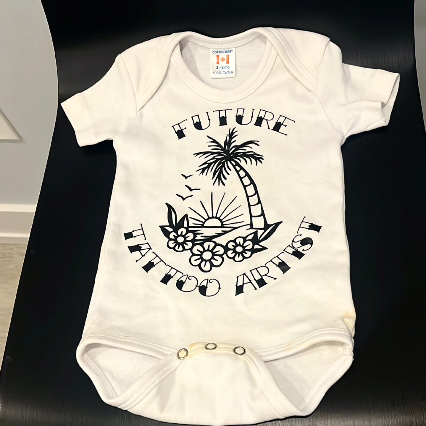 Cotton Best Baby "Future Tattoo Artist" Onesie 3-6 Months