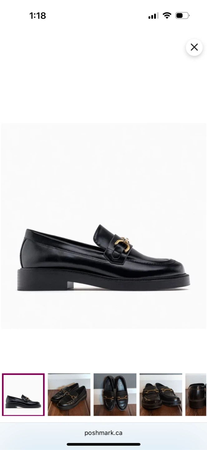Black Loafers With Gold Buckles - photo 2