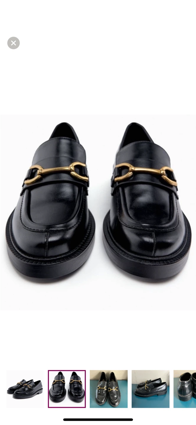 Black Loafers With Gold Buckles - photo 3