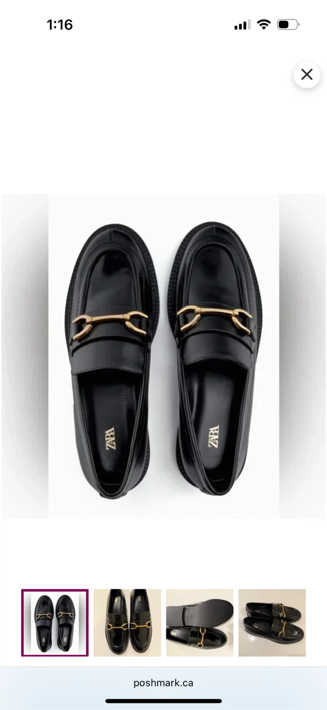 Black Loafers With Gold Buckles - photo 4