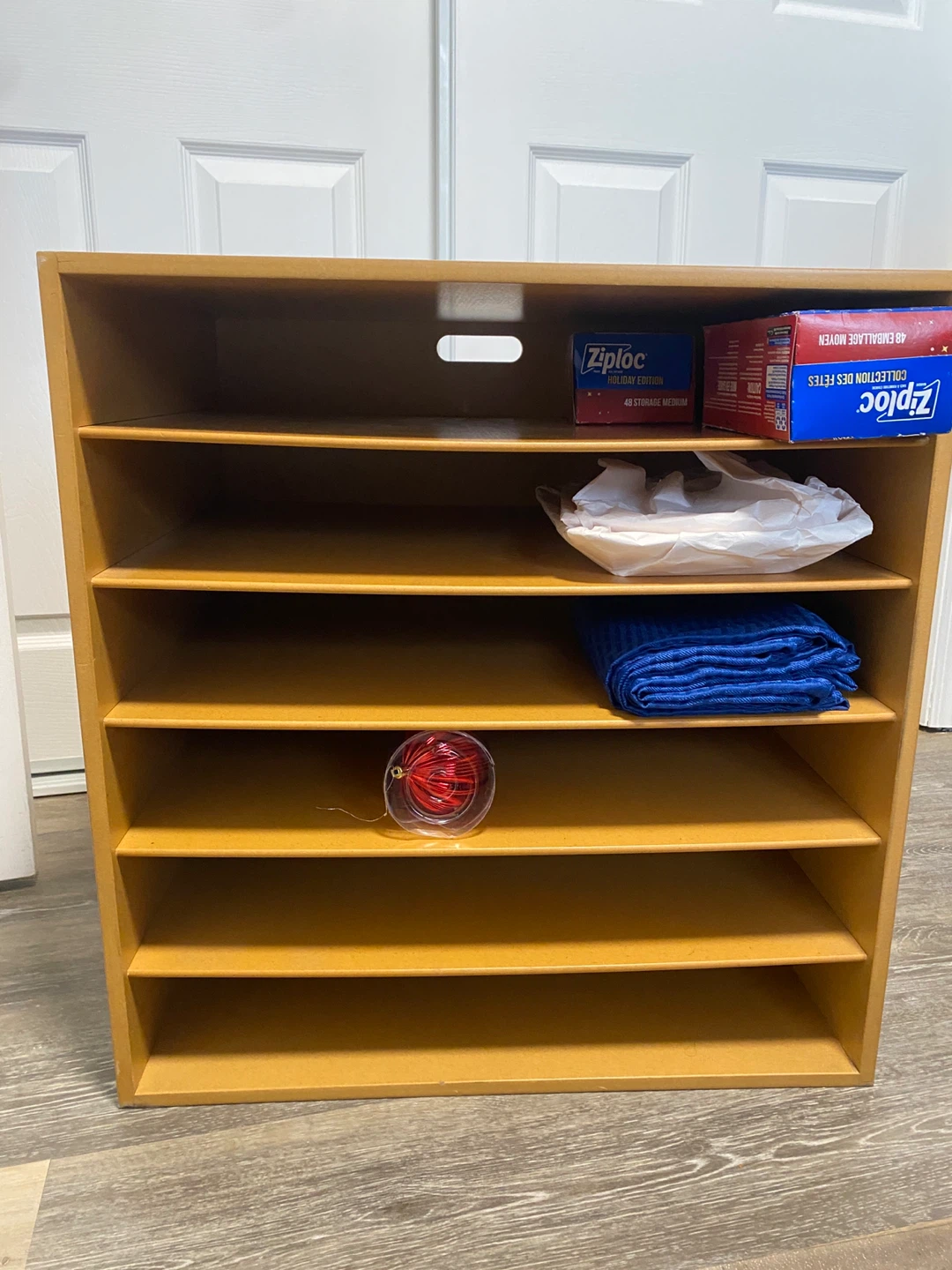 Wooden Cubby Organizer Shelf