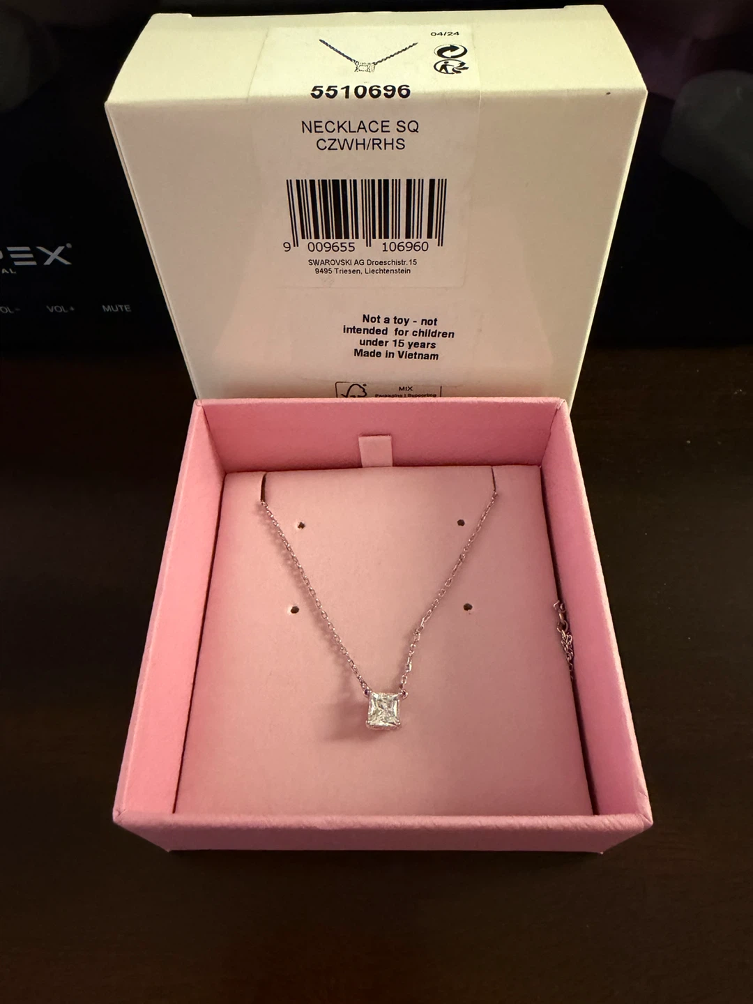 Swarovski Square Cut Crystal Necklace - photo 4