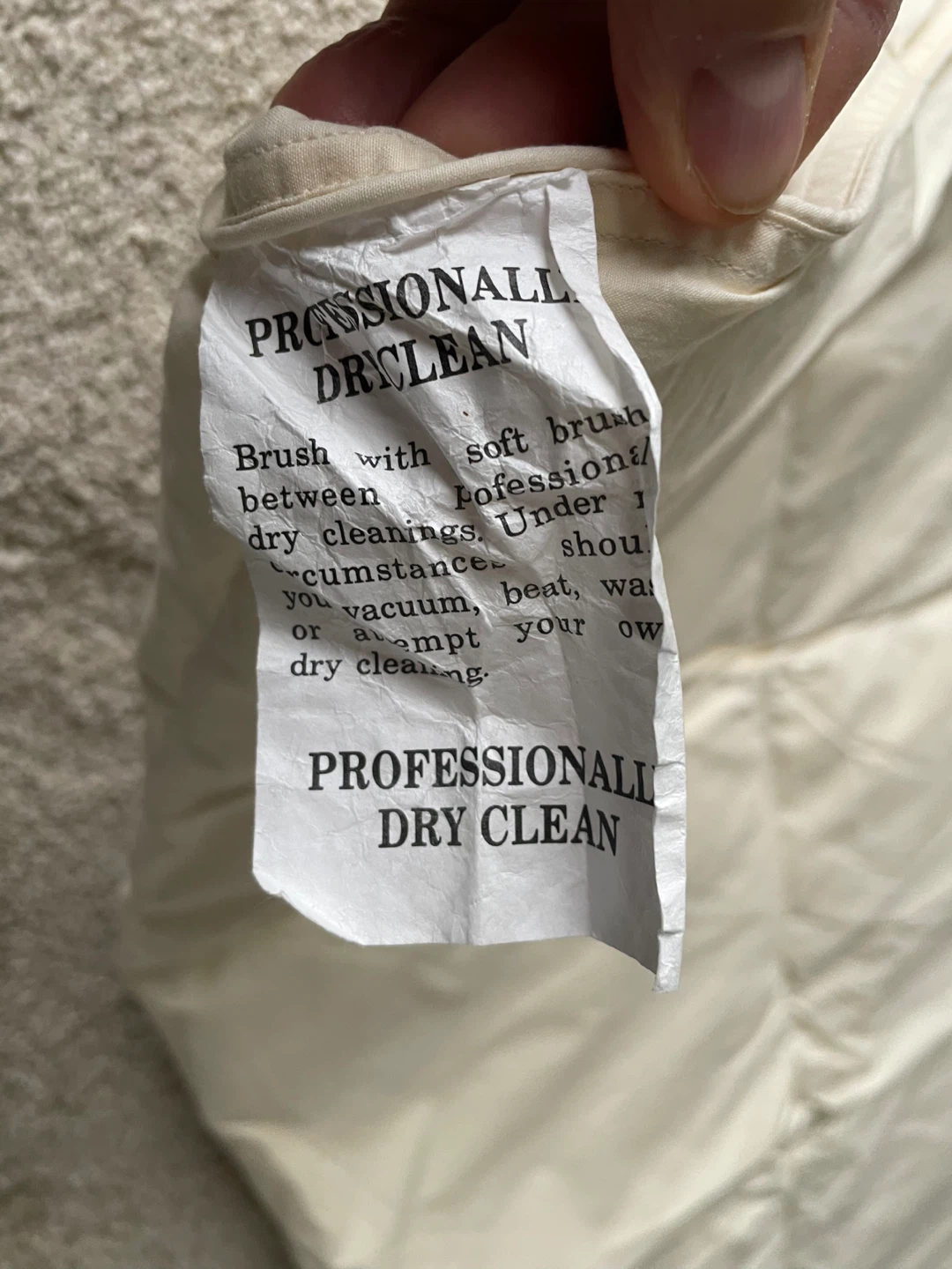 Cream Colored Down Queen Comforter/Duvet Insert - photo 3