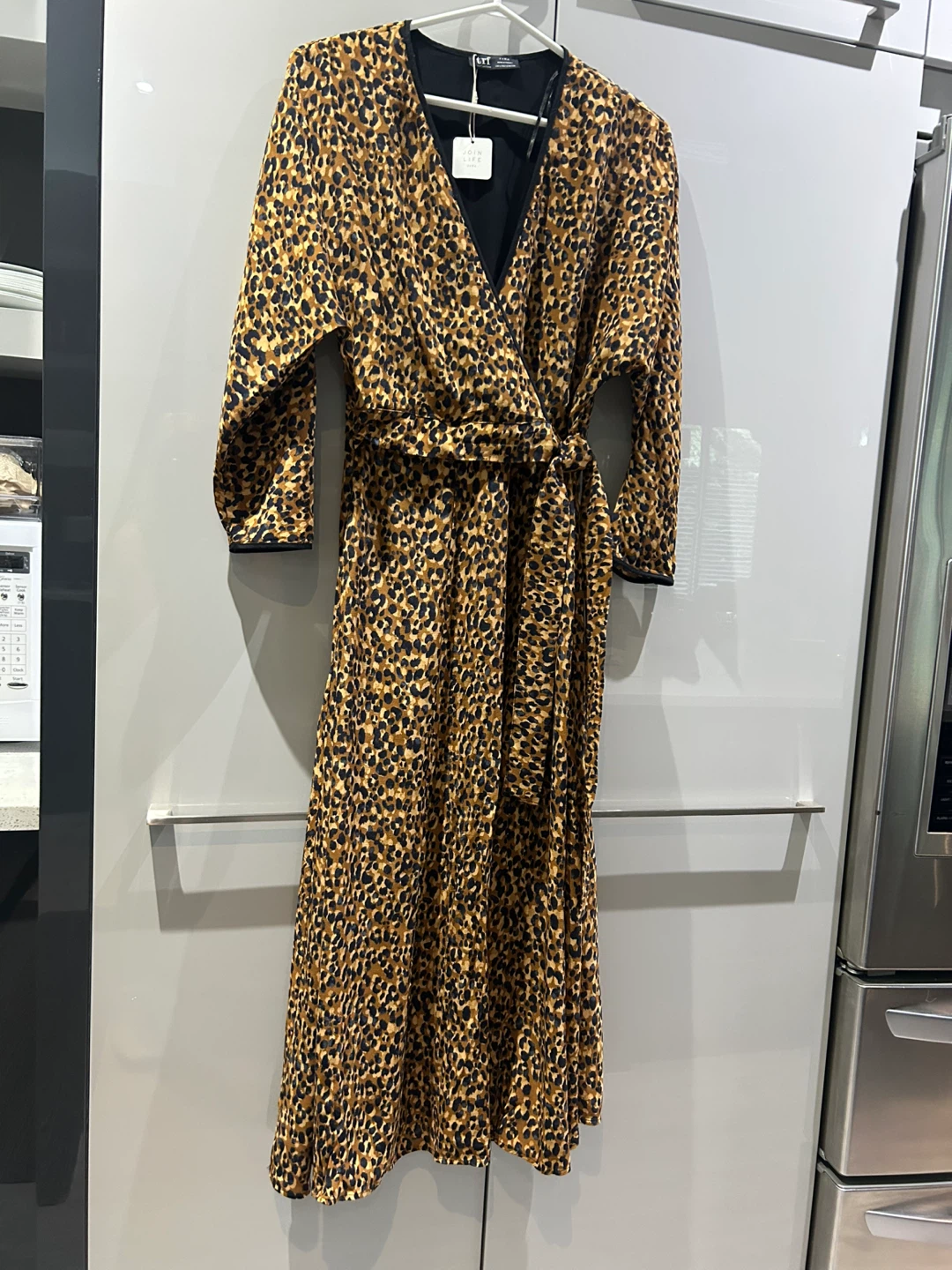 TRF ZARA  Animal Print Wrap Dress