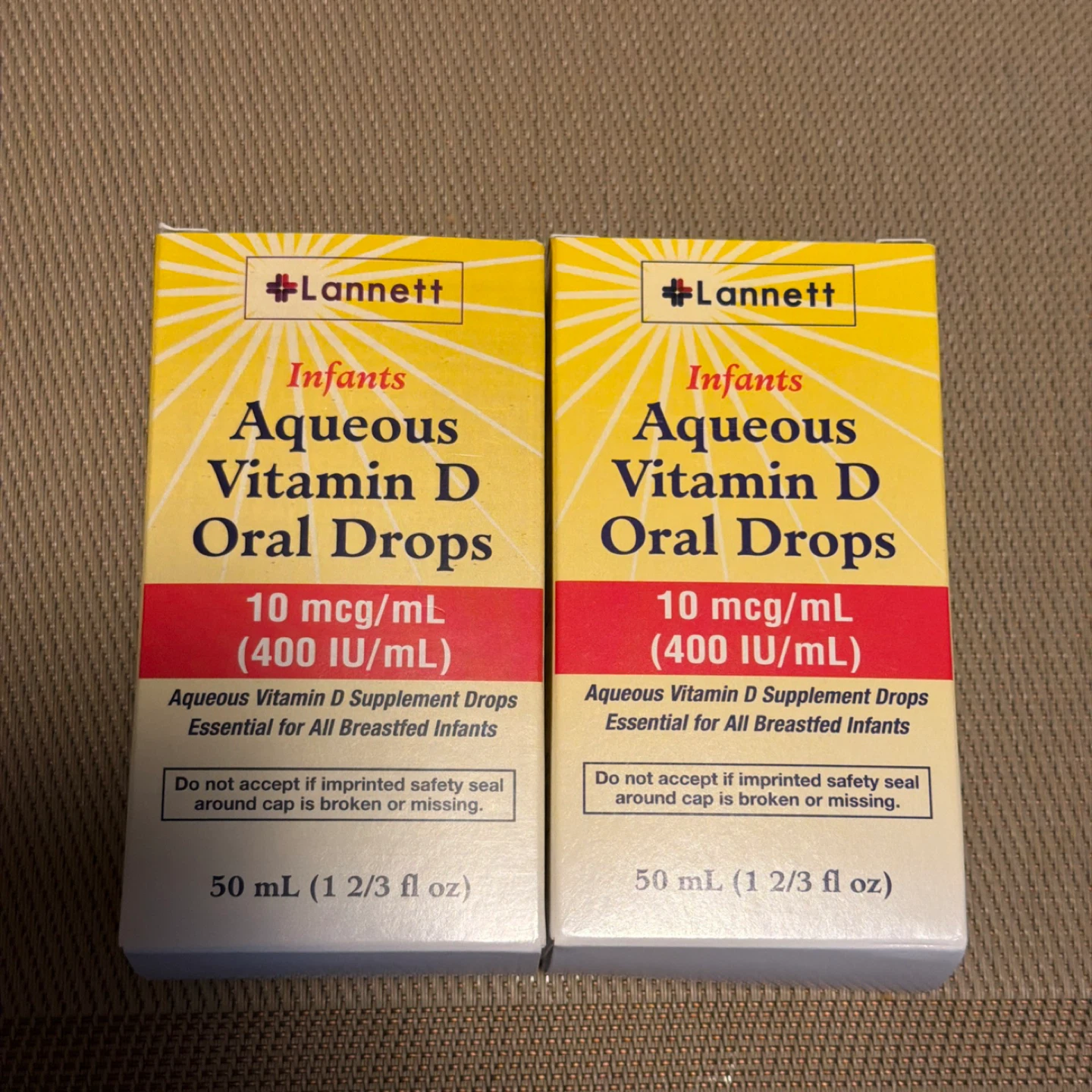 Lannett Infants Aqueous Vitamin D Oral Drops (2 Pack)