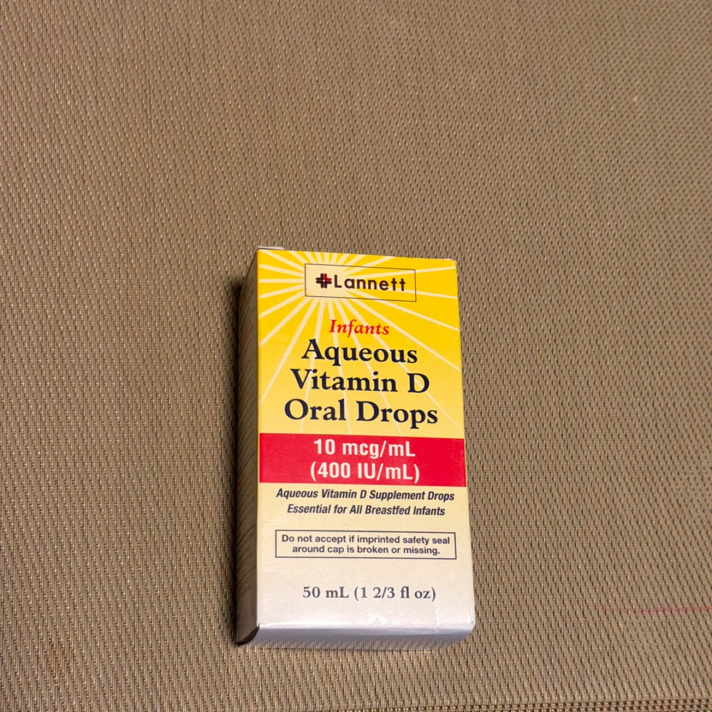 Lannett Infants Aqueous Vitamin D Oral Drops 50 mL