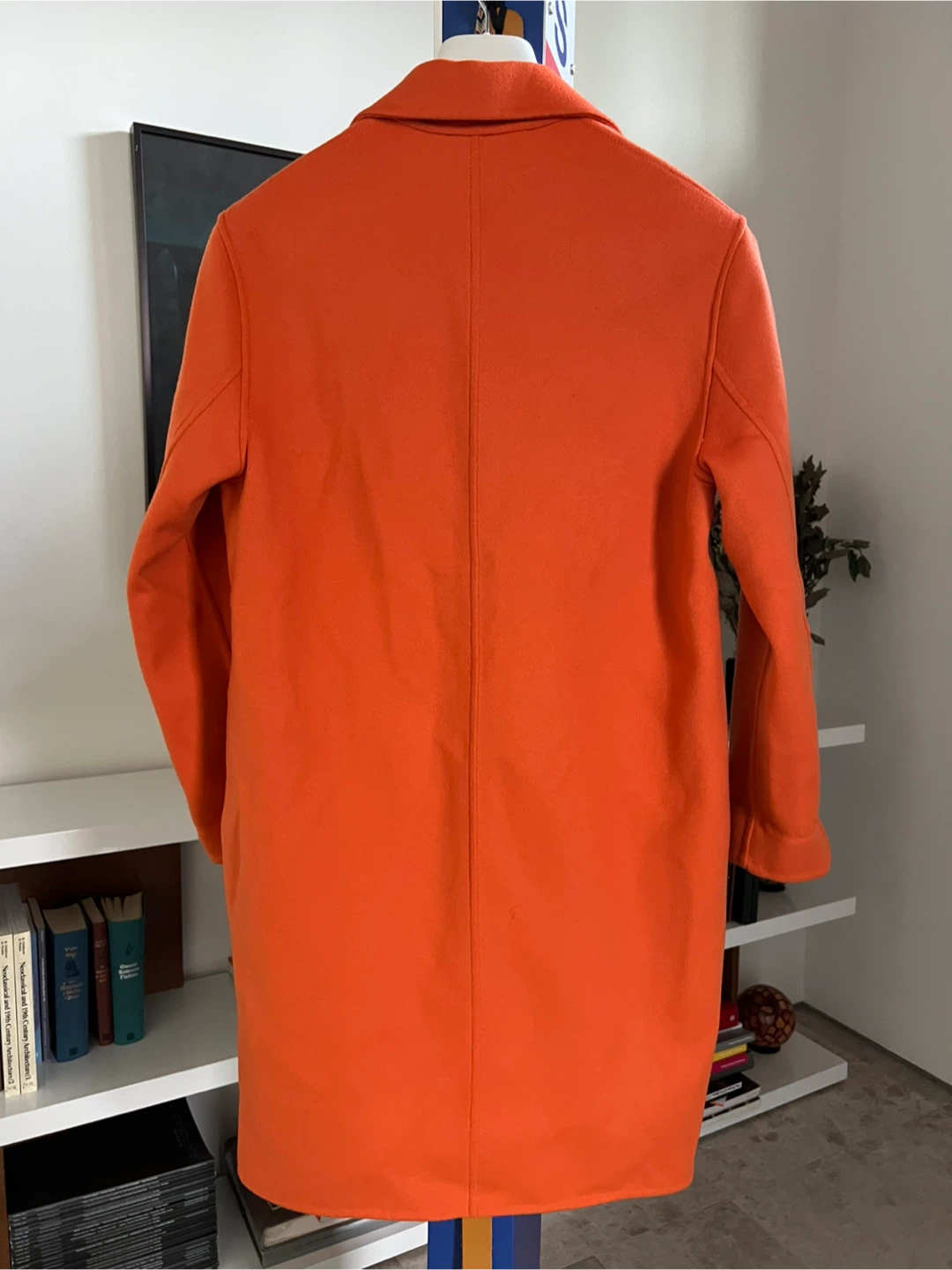 Wilfred Orange Virgin Wool & Cashmere Blazer Coat XXS - photo 2