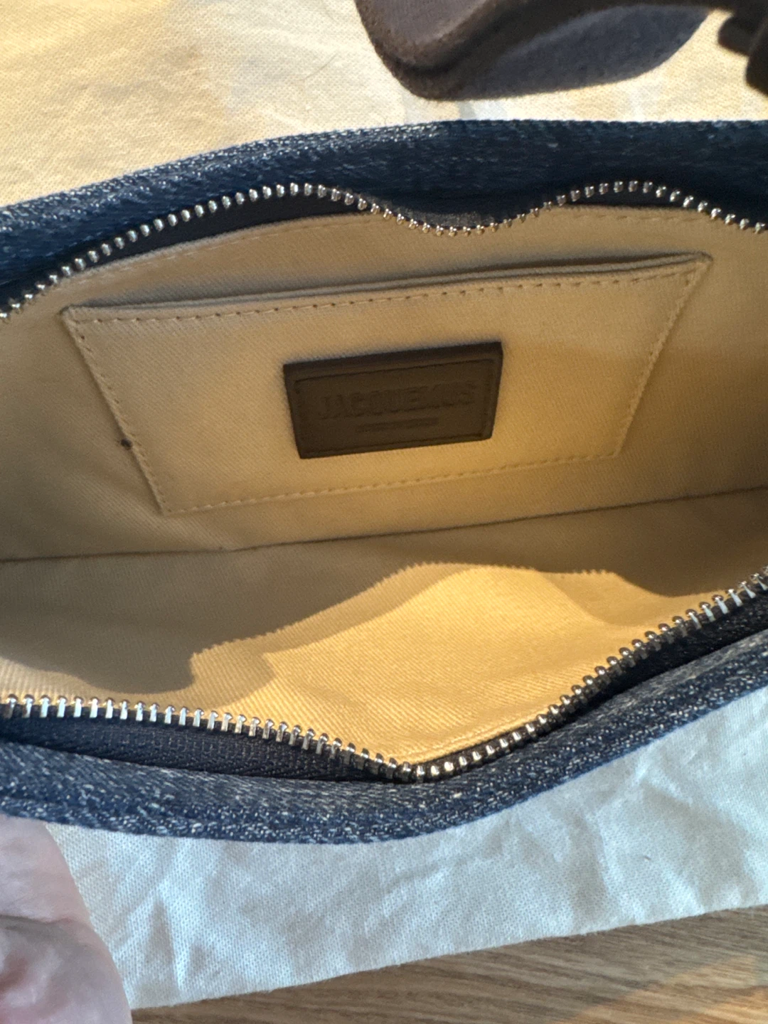 Jacquemus Le Bisou Gros Grain Denim Shoulder Bag - photo 3