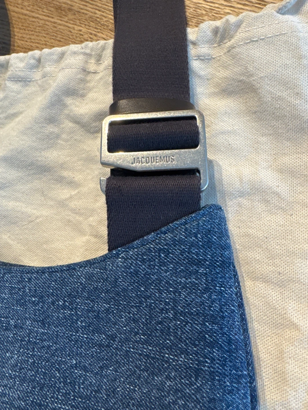 Jacquemus Le Bisou Gros Grain Denim Shoulder Bag - photo 2