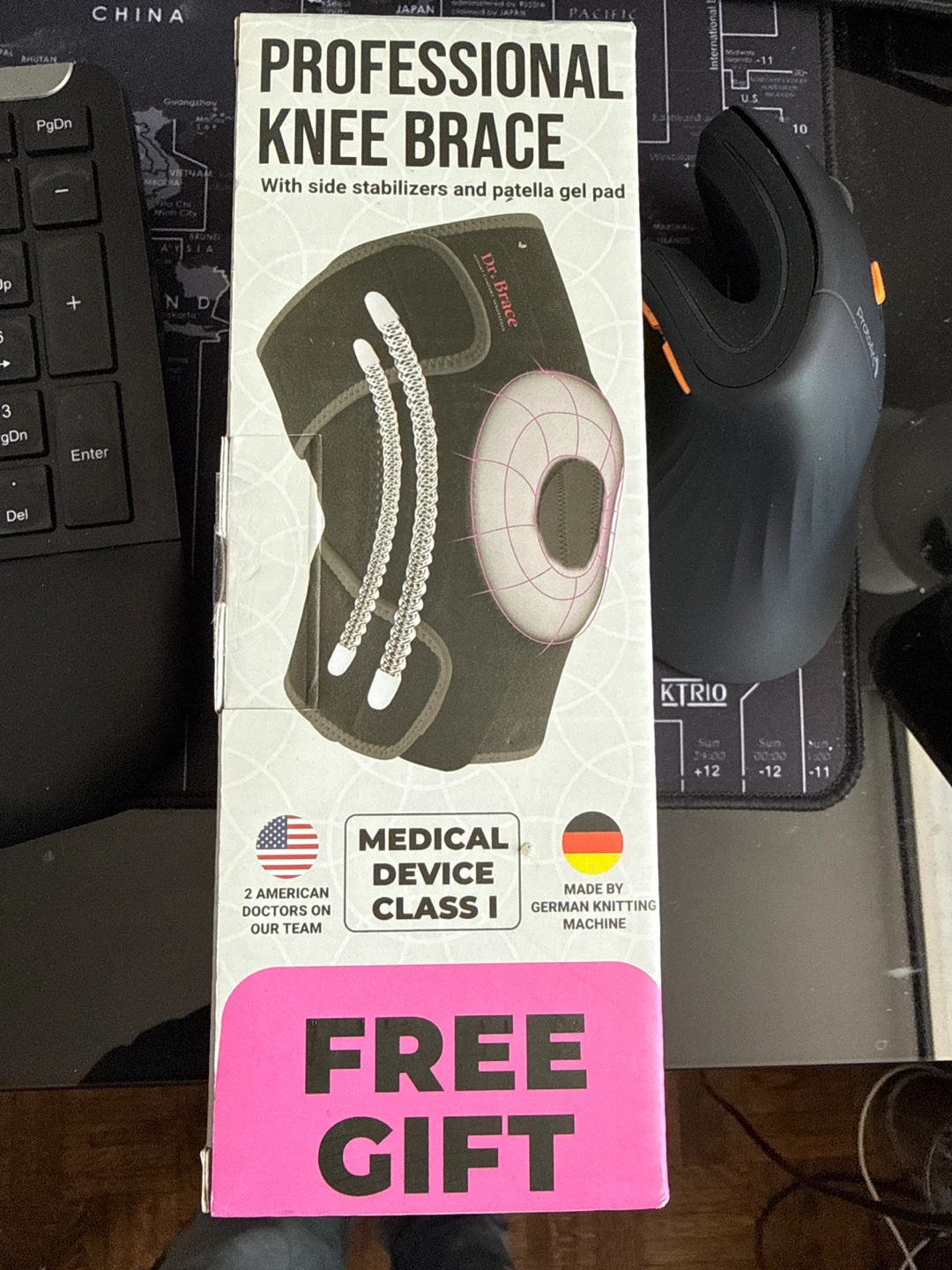 Dr. Brace Professional Knee Brace with Side Stabilizers