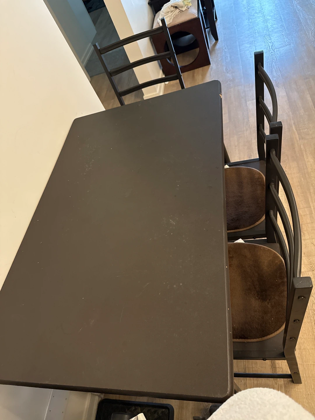 Metal Dining Set with 3 Metal Chairs - photo 3